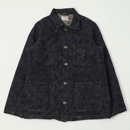 ONI Denim 03502-Kasuri 17oz Coverall Jacket - Rinsed