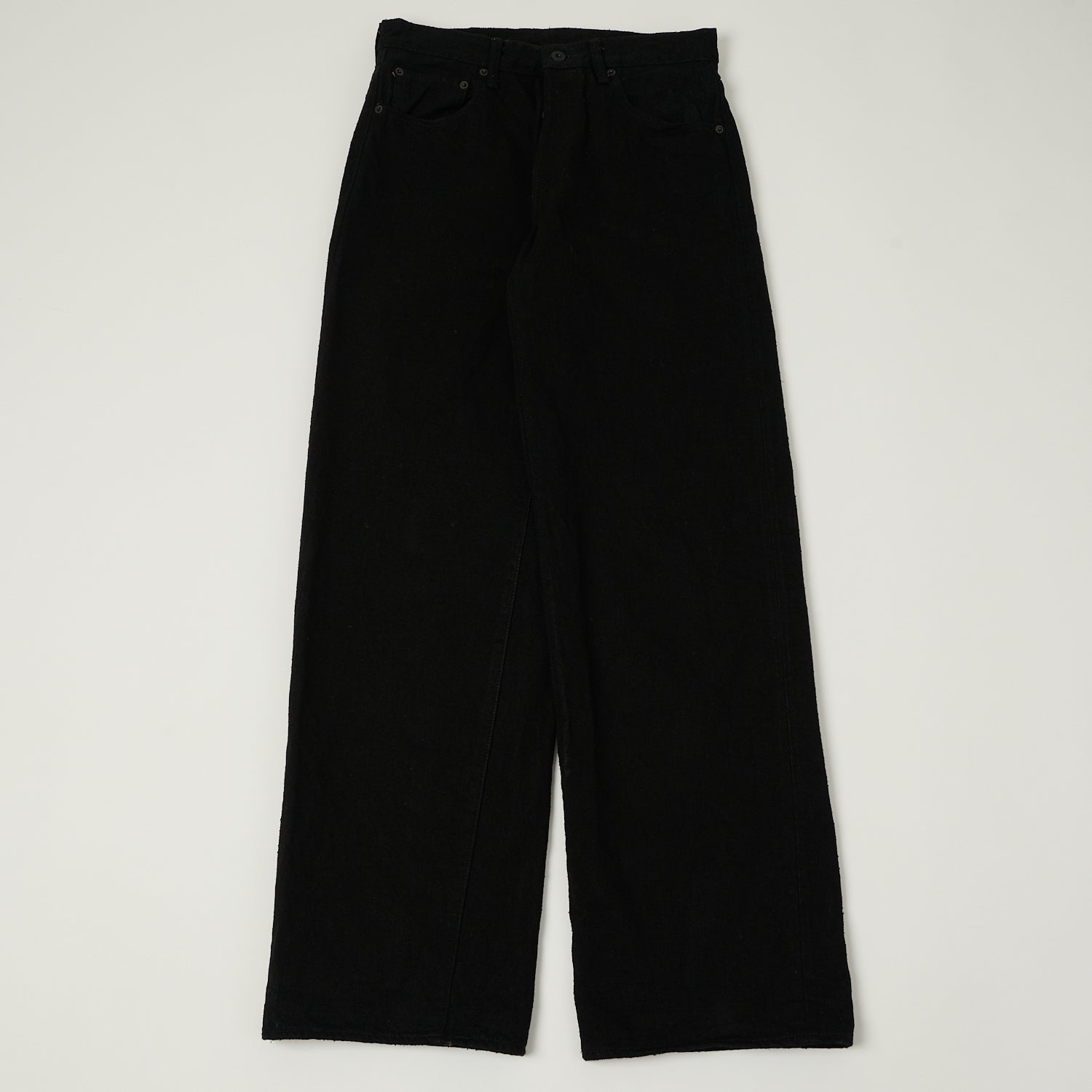 ONI Denim 222-CCDBKBK 'Crushed Concrete Denim' 15oz Extra Wide Straight Jean - Black