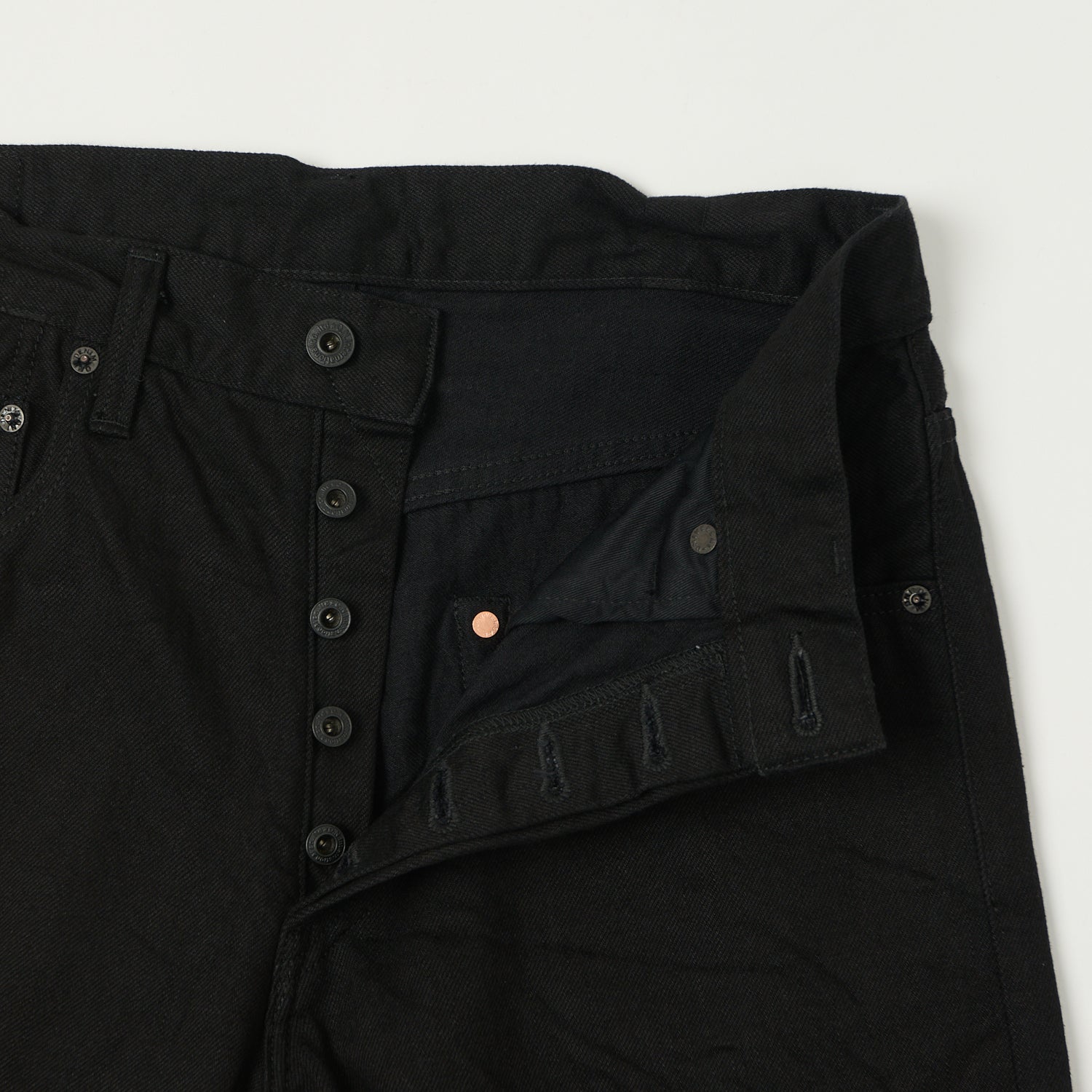 ONI Denim 200-13BK 13oz Wide Straight Jean - Black One Wash