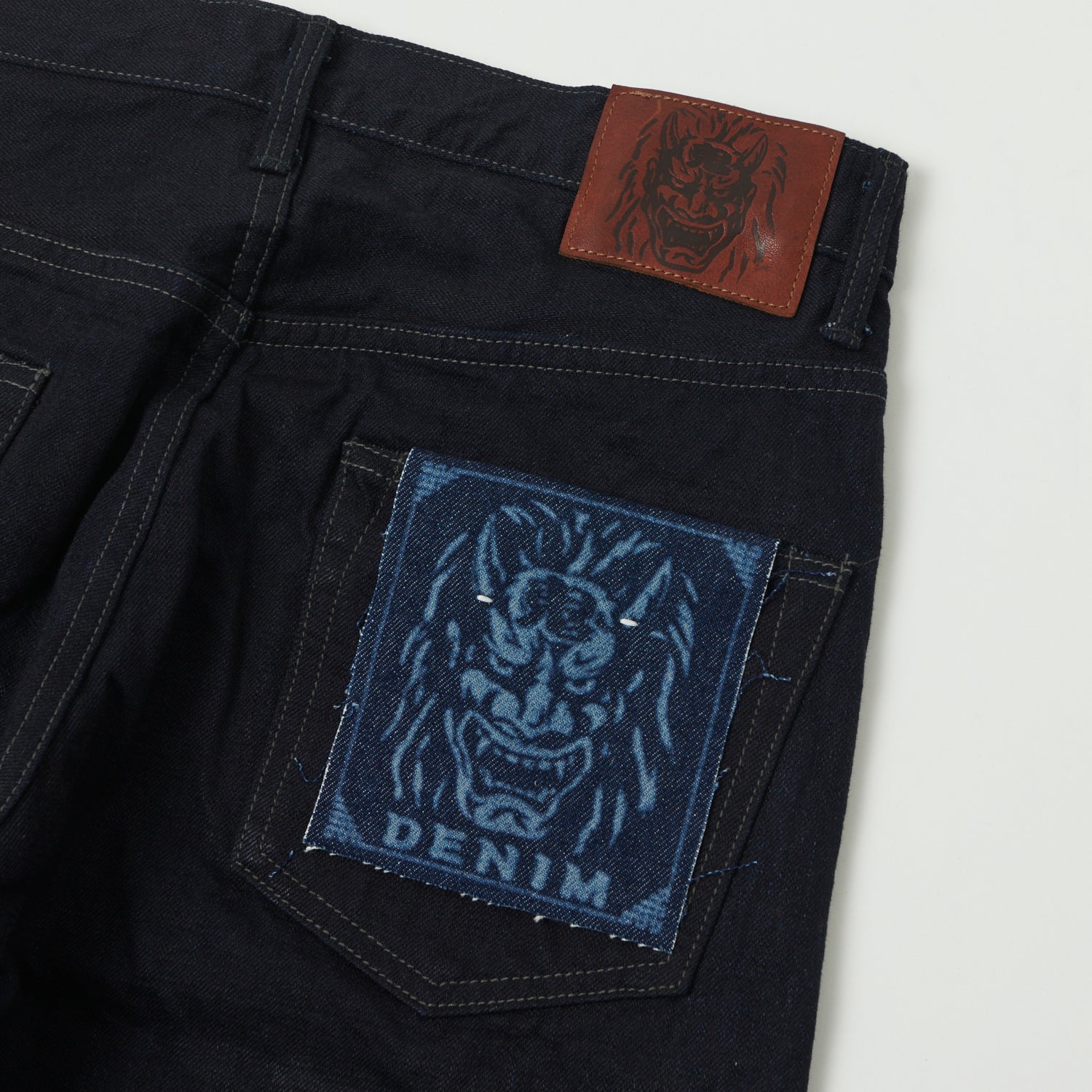 ONI Denim 200-14BLK 14oz Wide Straight Jean - One Wash