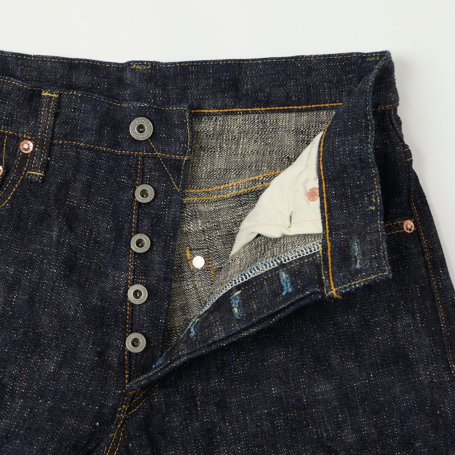 ONI Denim 200-Kasuri 17oz Wide Straight Jean - One Wash