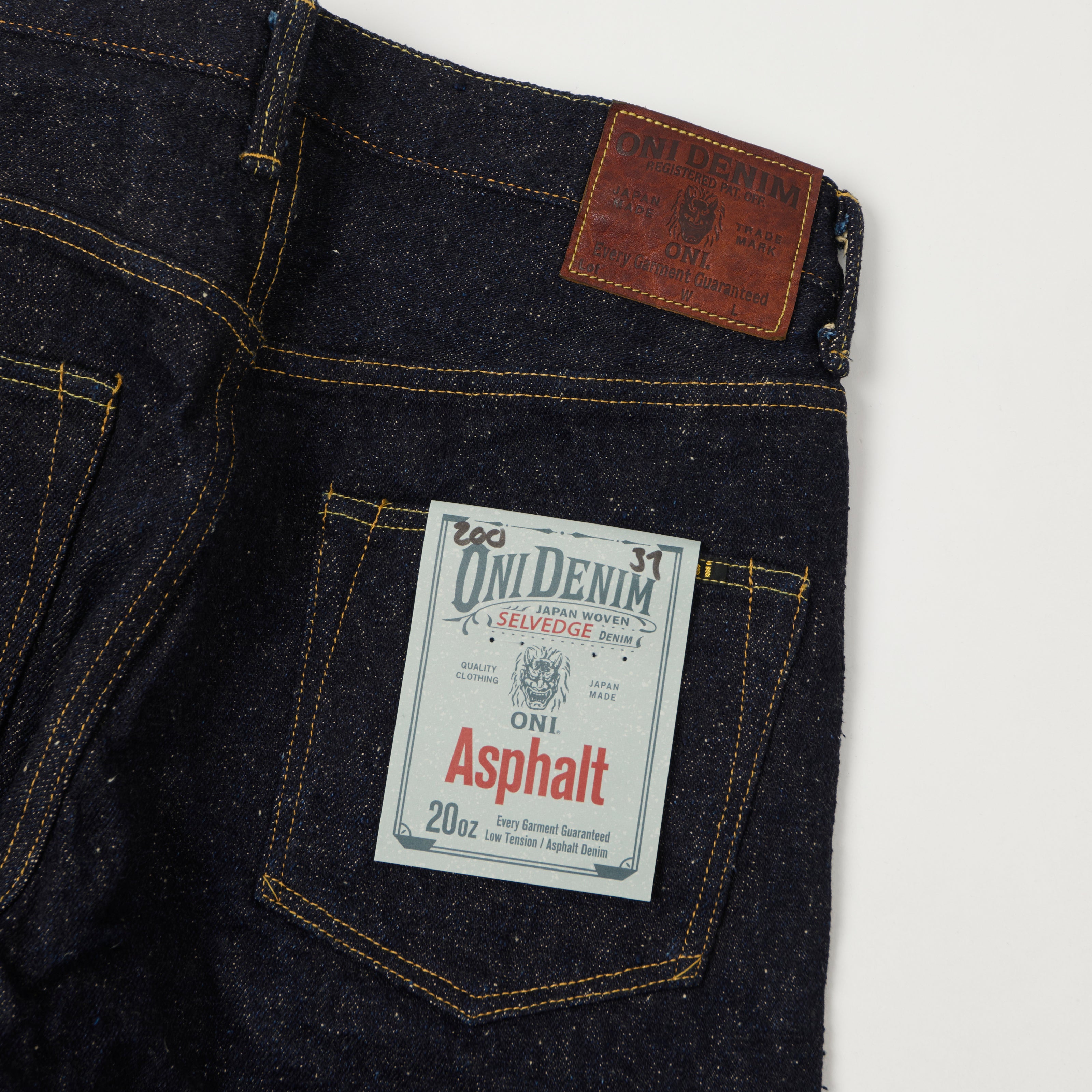 ONI Denim 02527PZR-IDBK 20oz 'Indigo x Black Secret Denim' Type