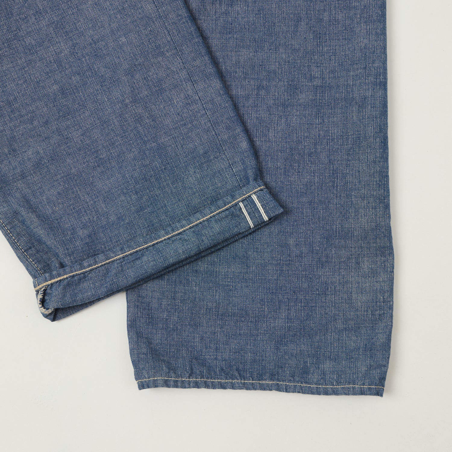 ONI Denim 200-HCSV 8oz Chambray Wide Straight Jean - Blue