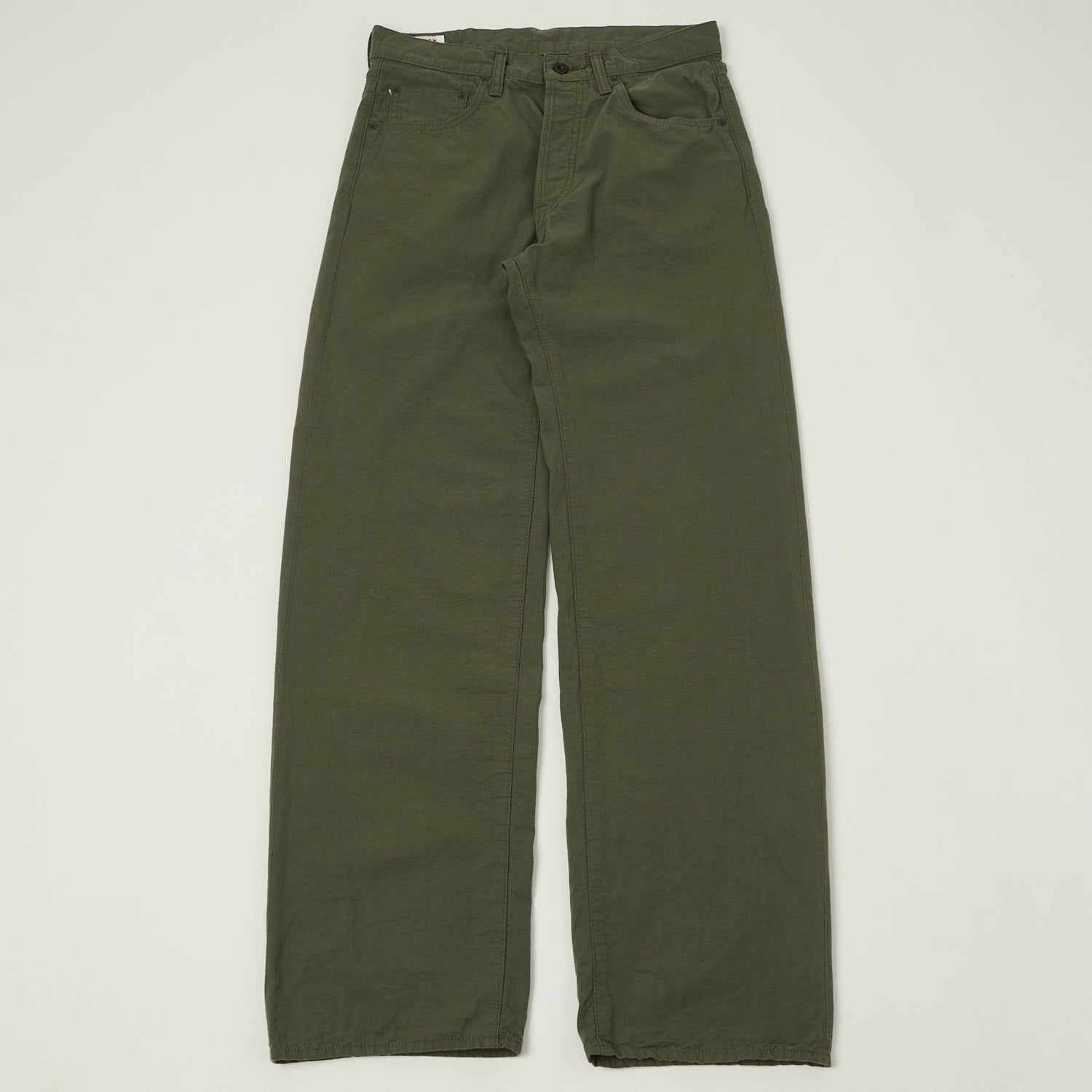 ONI Denim 200-8GG 8oz 'Beta Chambray' Wide Straight Jean - Green Grey