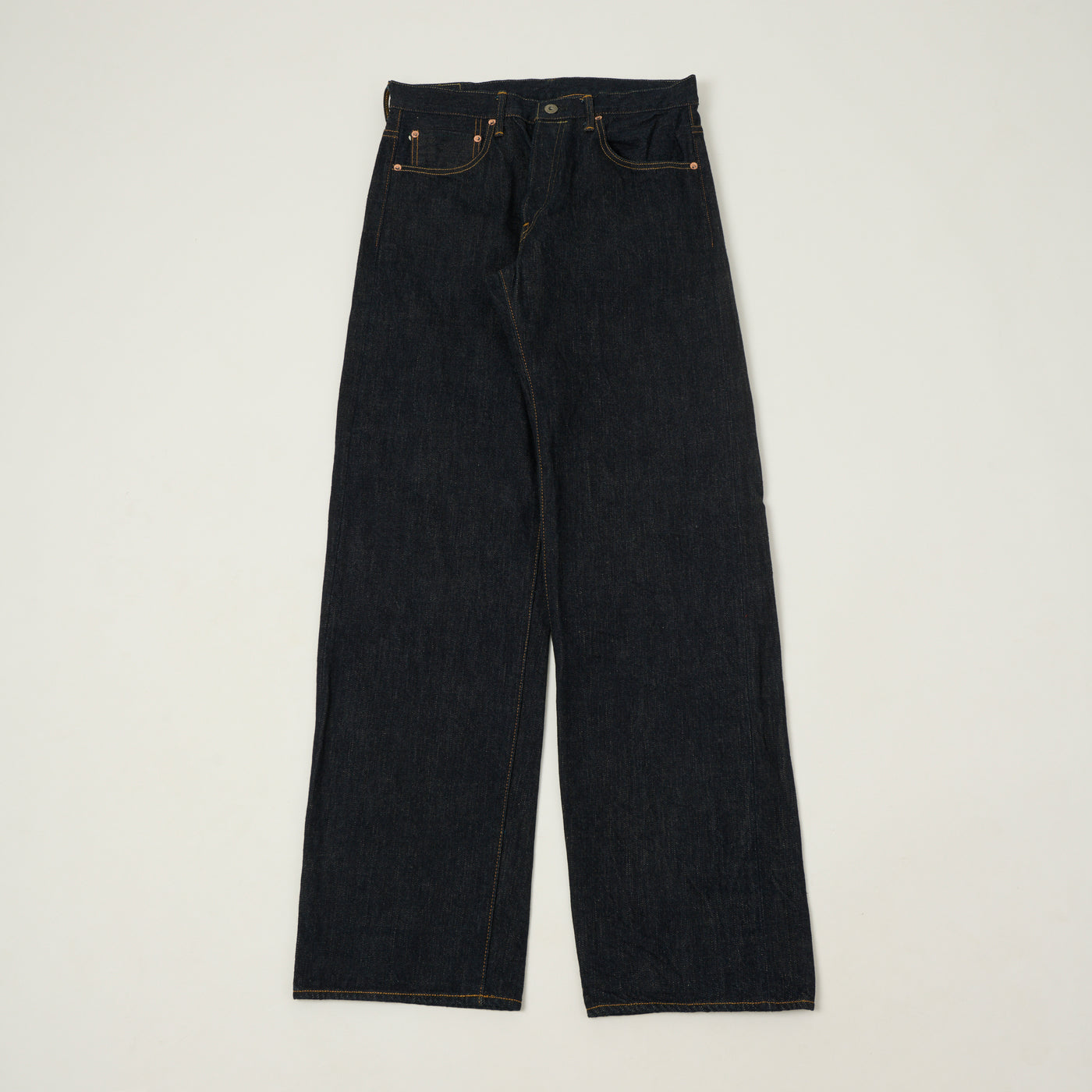 ONI Denim 200-GC15 Green Cast 15oz Wide Straight Jean - One Wash