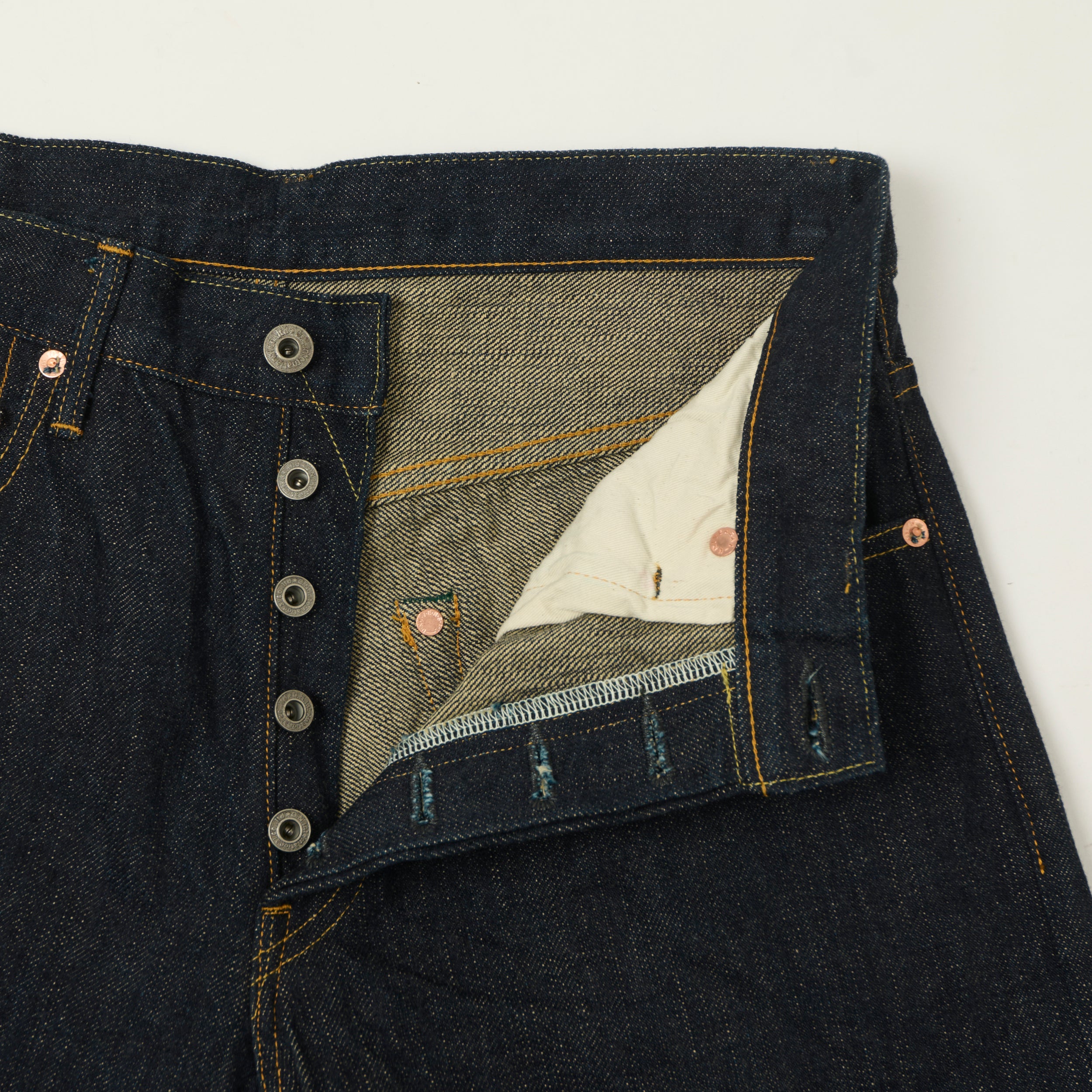 ONI Denim 200-GC15 Green Cast 15oz Wide Straight Jean - One Wash