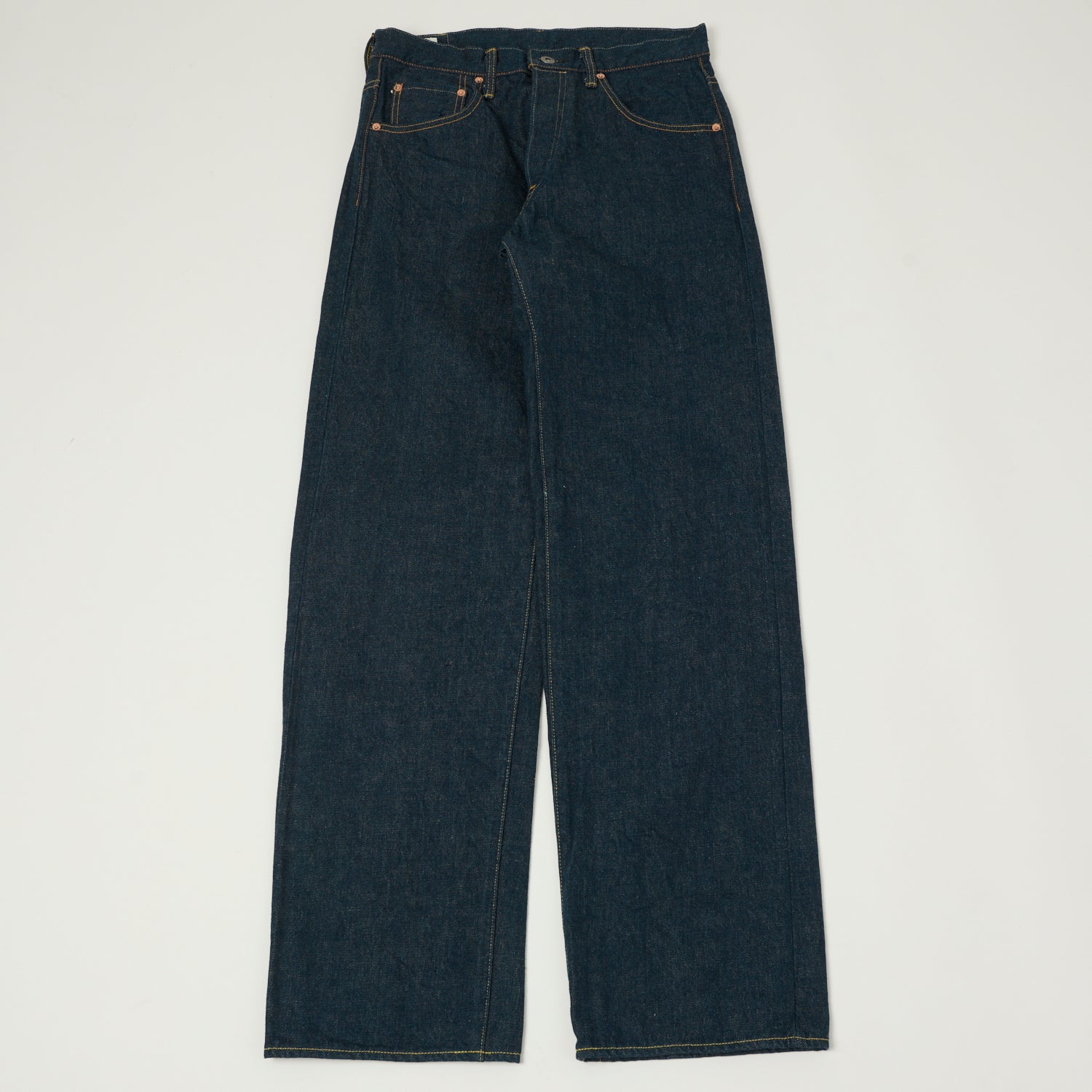ONI Denim 200 Ishikawadai 15oz Wide Straight Jean - One Wash