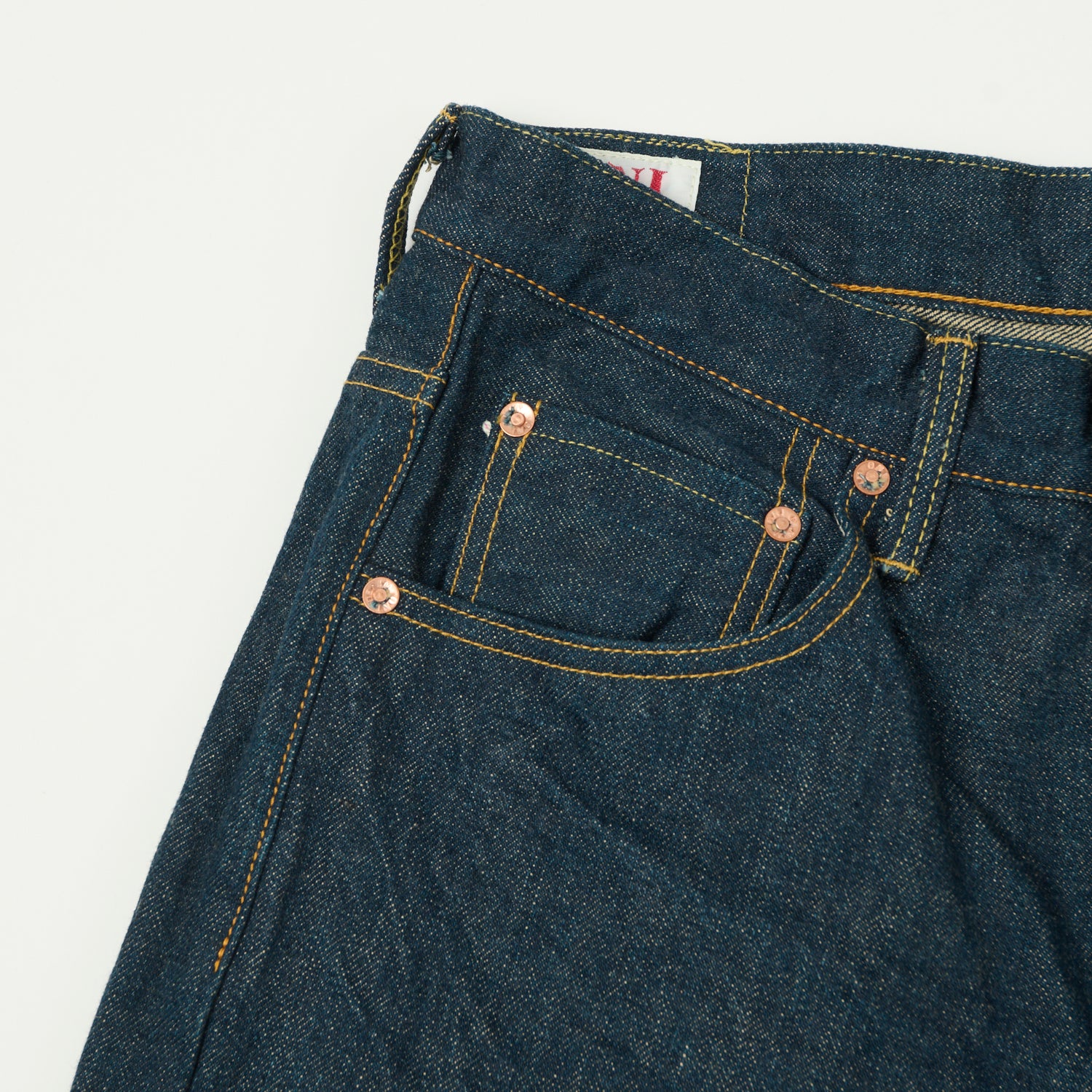 ONI Denim 200 Ishikawadai 15oz Wide Straight Jean - One Wash