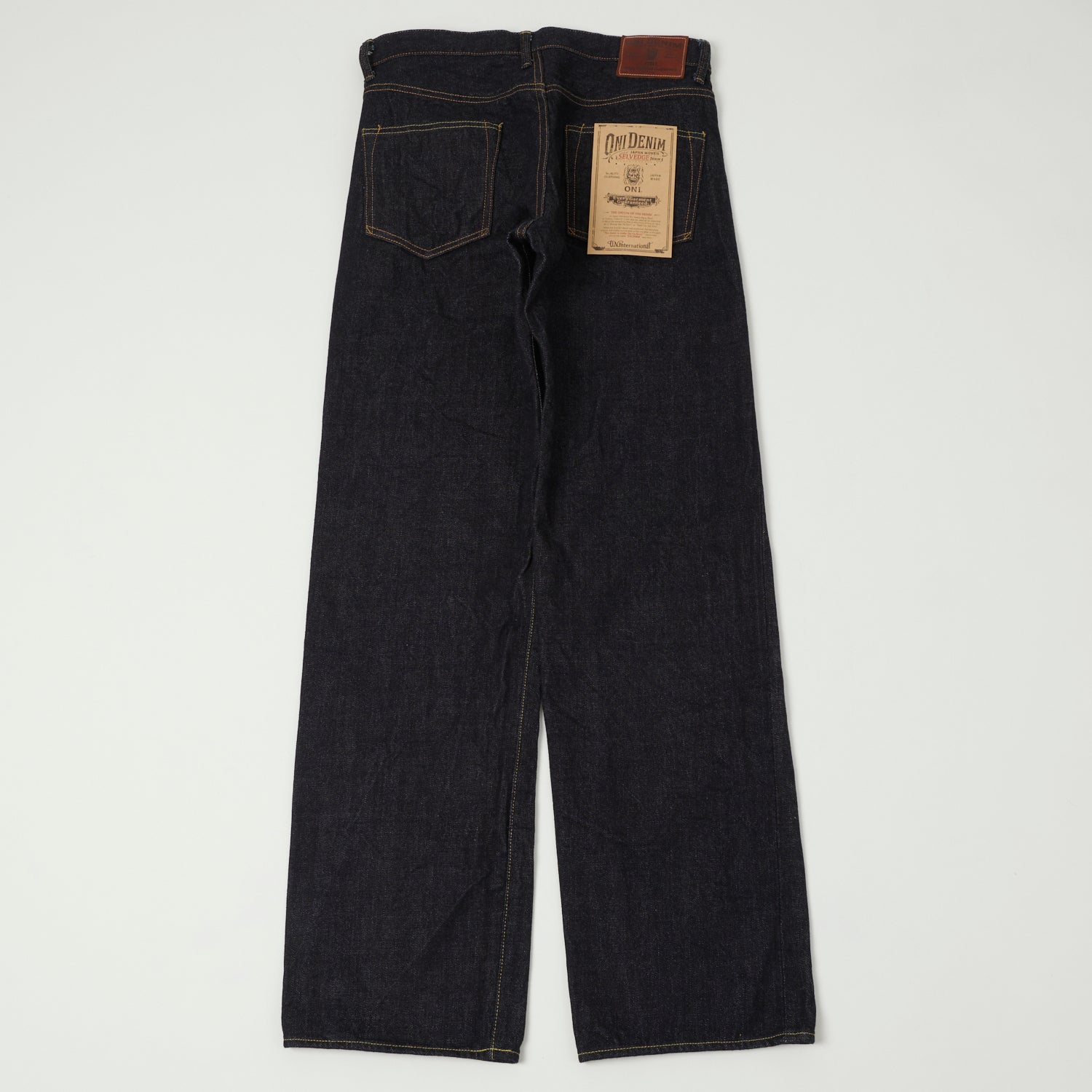 ONI Denim 200 15oz Wide Straight Jean - One Wash