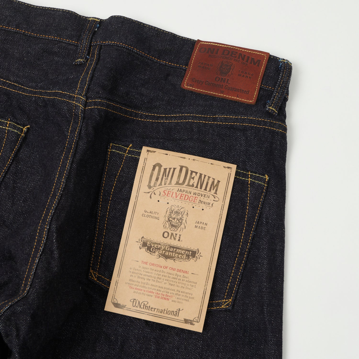 ONI Denim 200 15oz Wide Straight Jean - One Wash