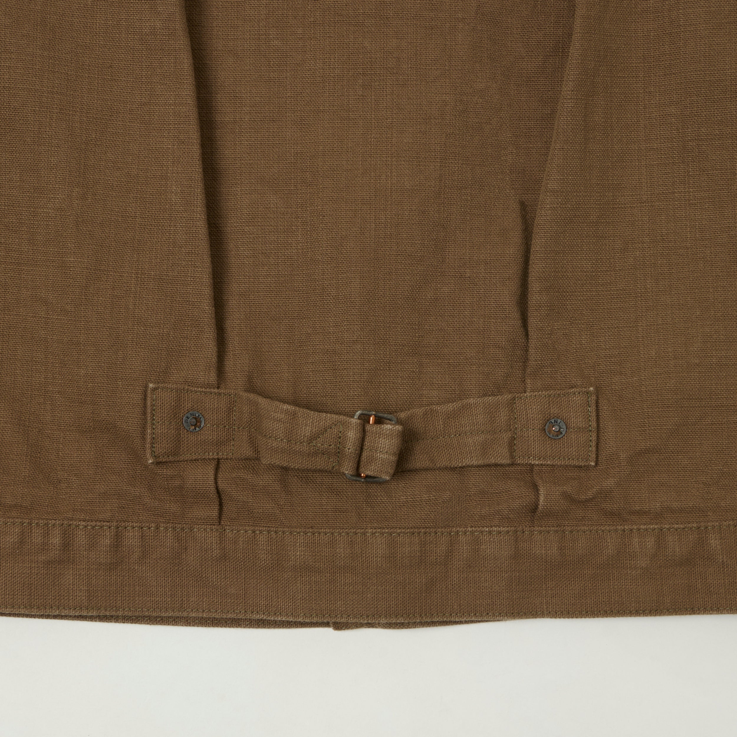 ONI Denim 01507-HOX-OLB 13oz Sulfur Dyed Canvas Type I Denim Jacket - Brown Khaki