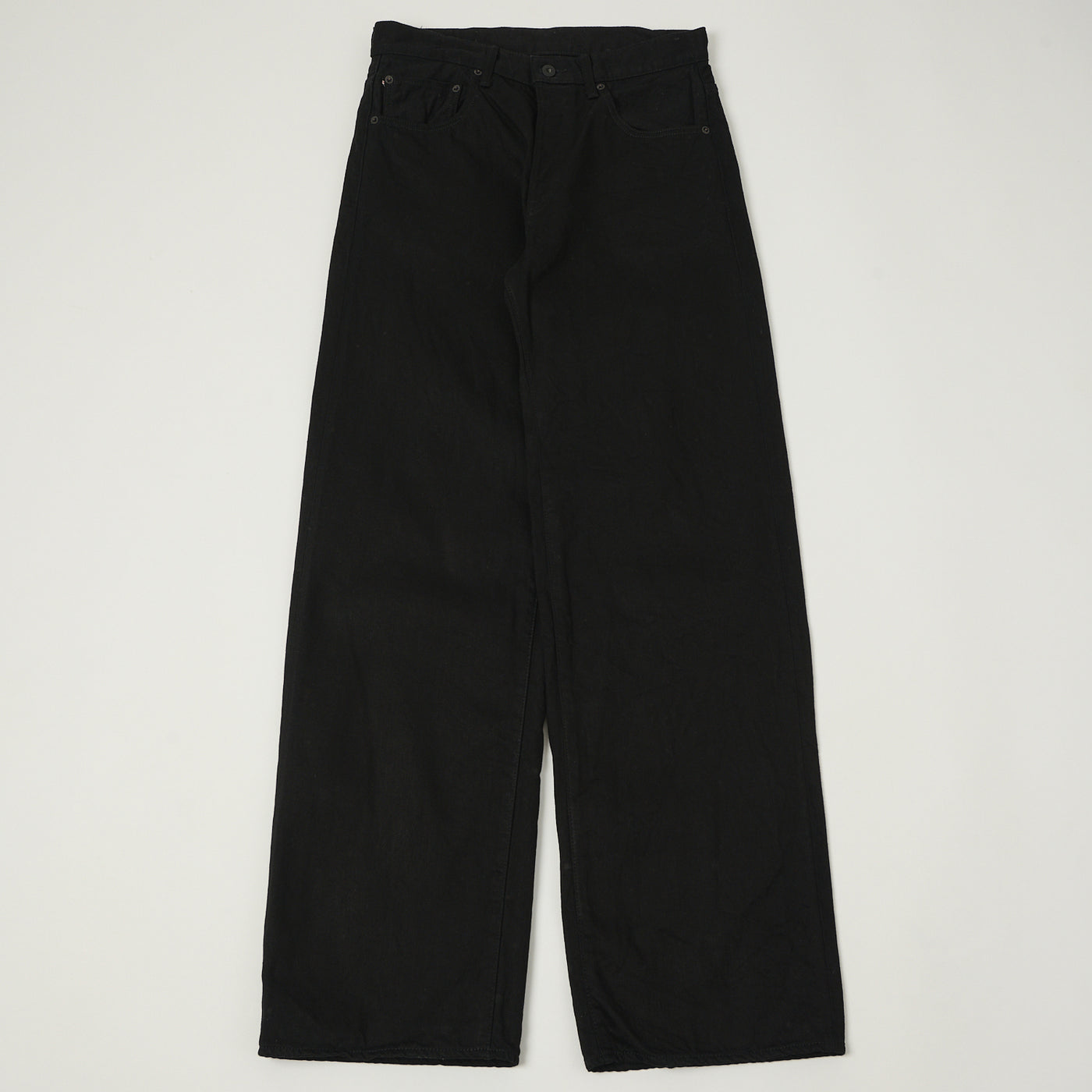 ONI Denim 222-13BK 13oz Extra Wide Straight Jean - Black One Wash