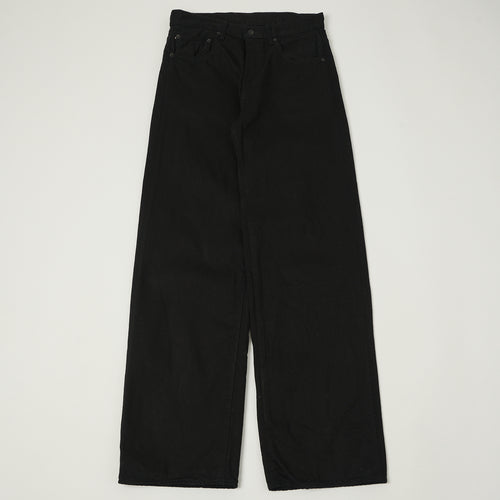 ONI Denim 222-13BK 13oz Extra Wide Straight Jean - Black One Wash