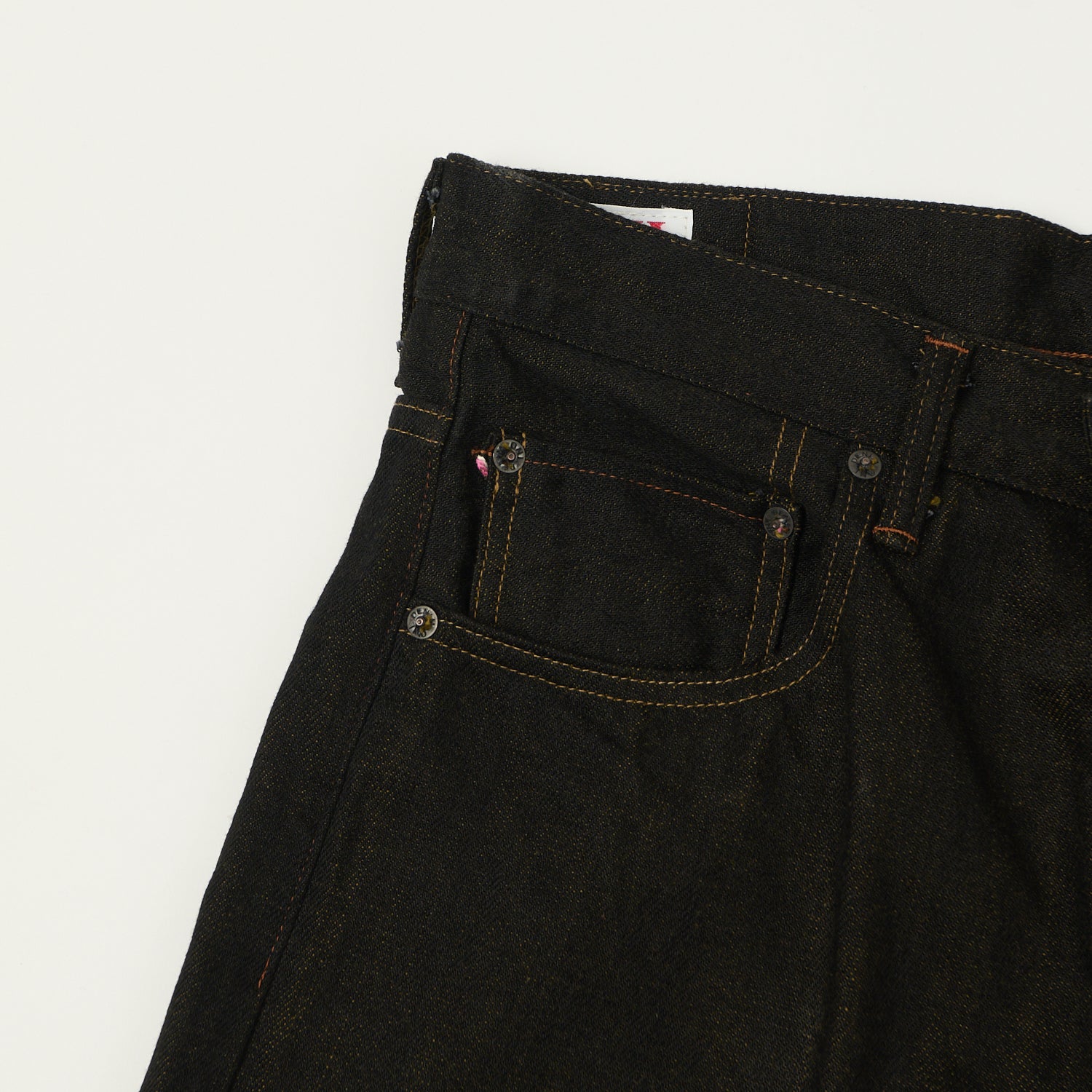 ONI Denim 222-BKOL 12.5oz Black x Olive Extra Wide Straight Jean - One Wash