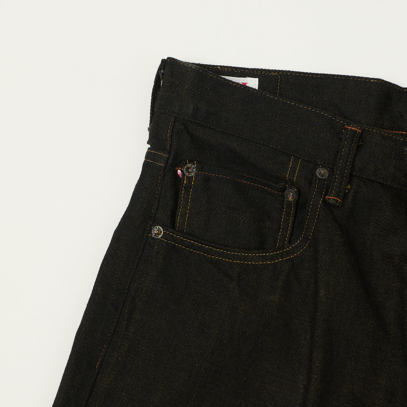 ONI Denim 222-BKOL 12.5oz Black x Olive Extra Wide Straight