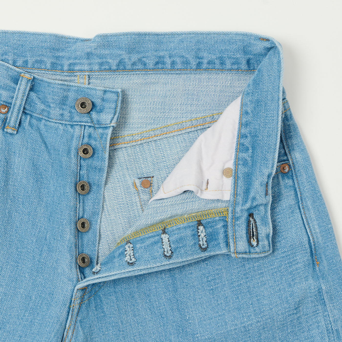 kiruakirua　1011 ONI Denim 222-Kiraku Extra Wide Straight Jean - Bleach Wash