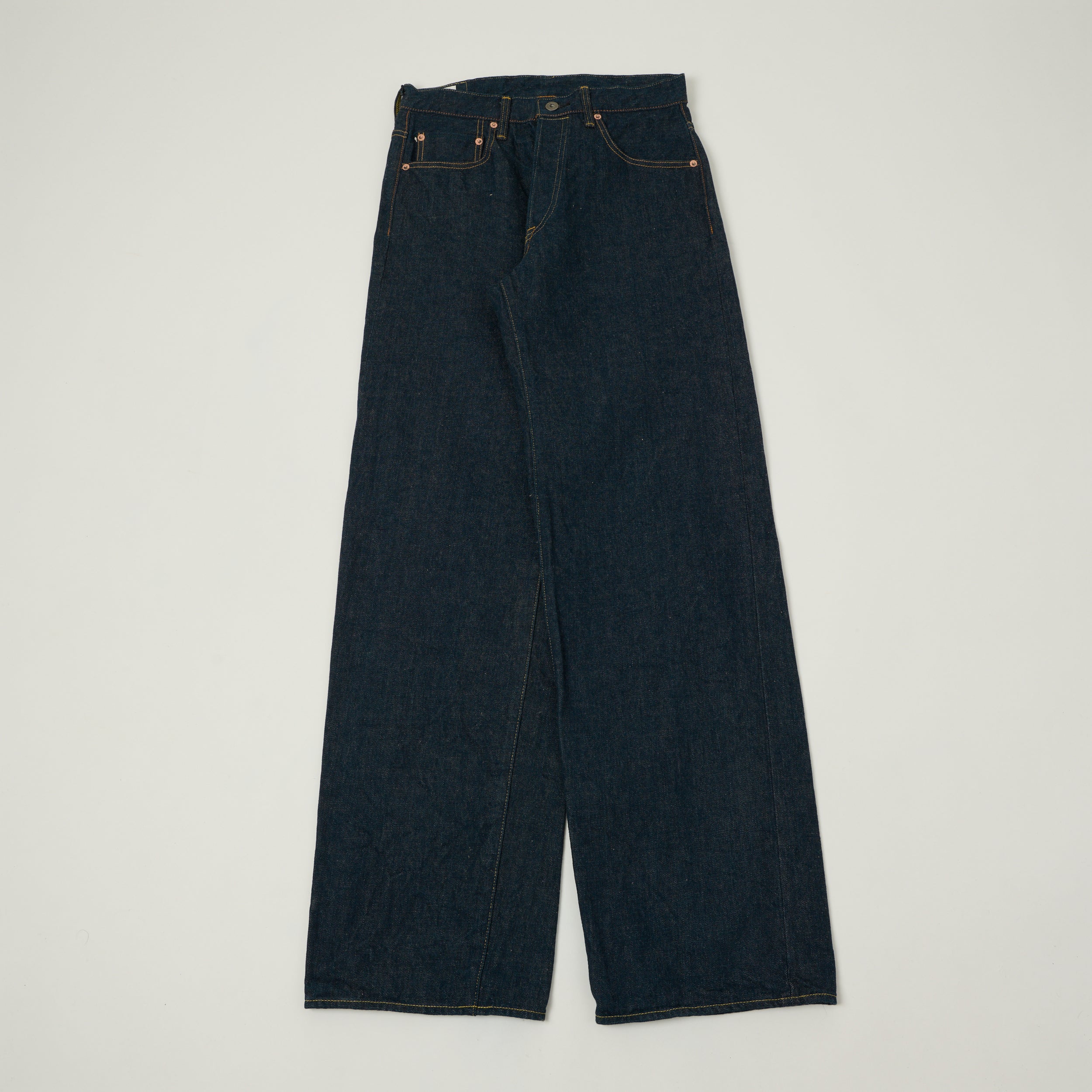 ONI Denim 222 Ishikawadai 15oz Extra Wide Straight Jean - One Wash