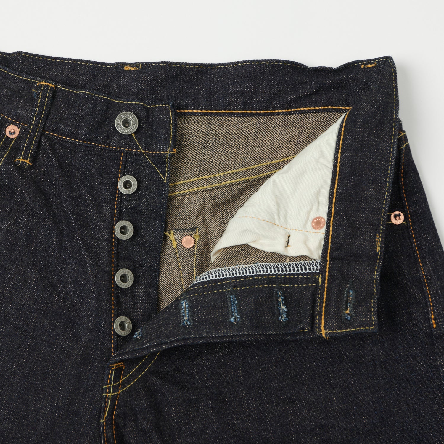 ONI Denim 246-14KBE 14oz Relaxed Tapered Jean - One Wash