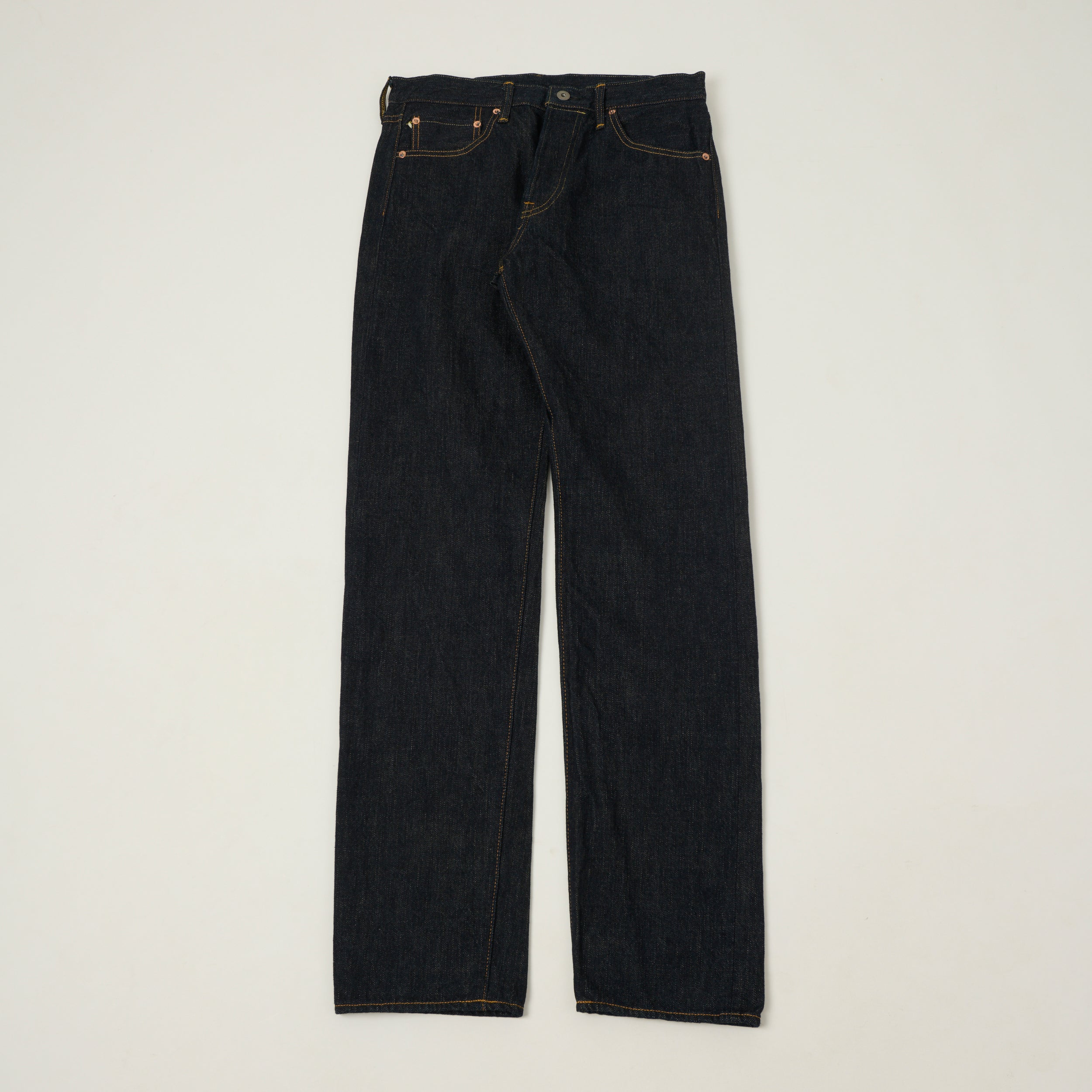 ONI Denim 246-GC15 Green Cast 15oz Relaxed Tapered Jean - One Wash