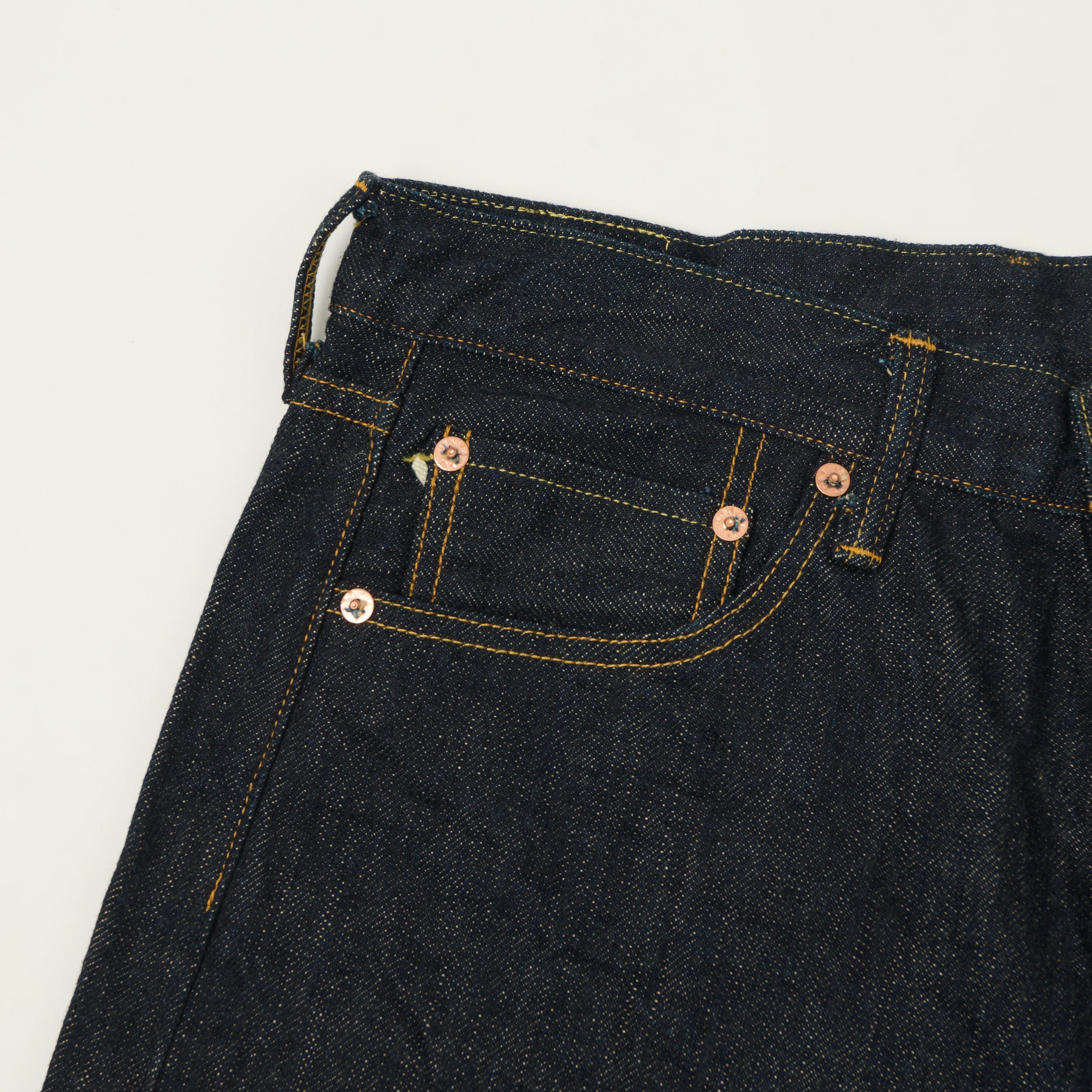 ONI Denim 246-GC15 Green Cast 15oz Relaxed Tapered Jean - One Wash