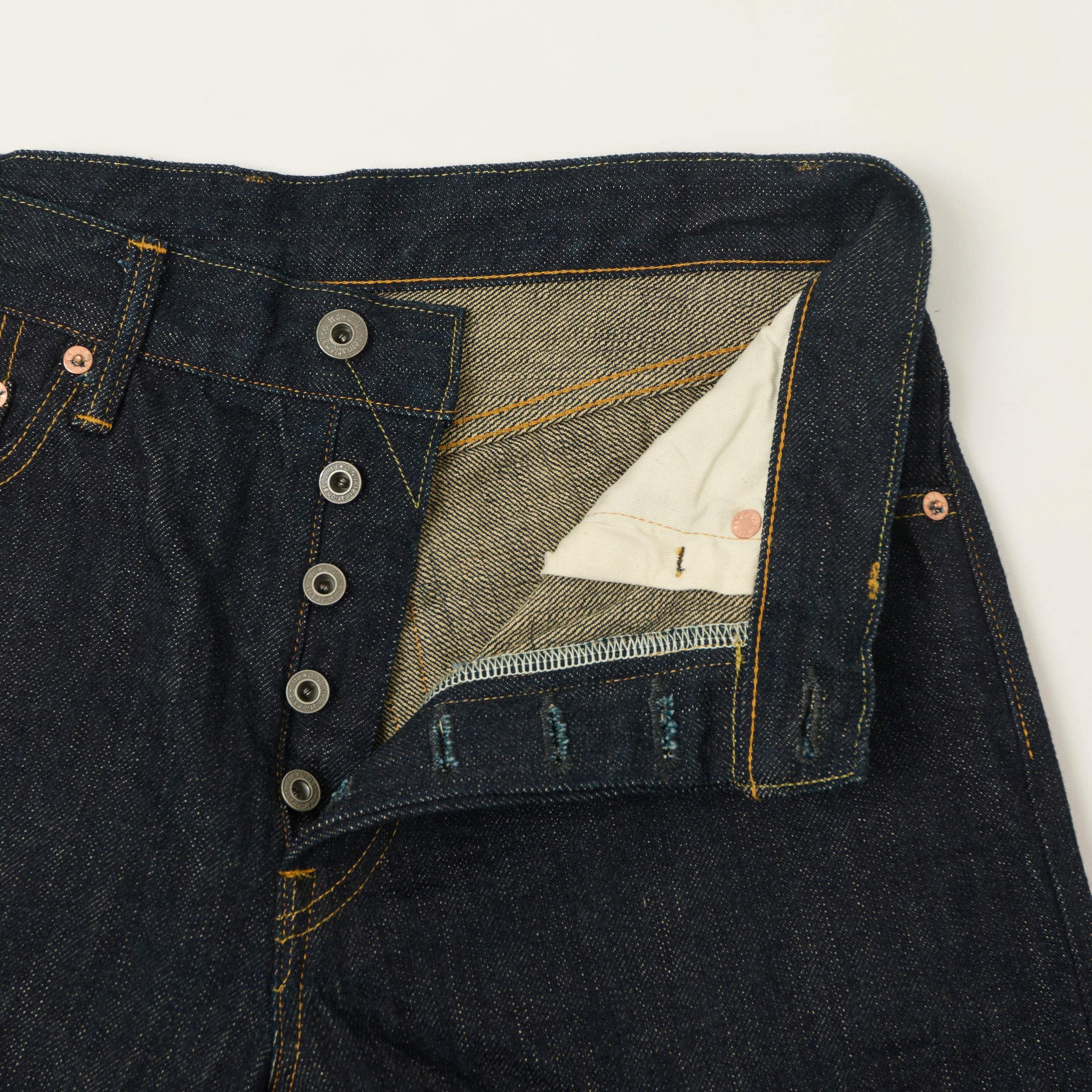 ONI Denim 246-GC15 Green Cast 15oz Relaxed Tapered Jean - One Wash