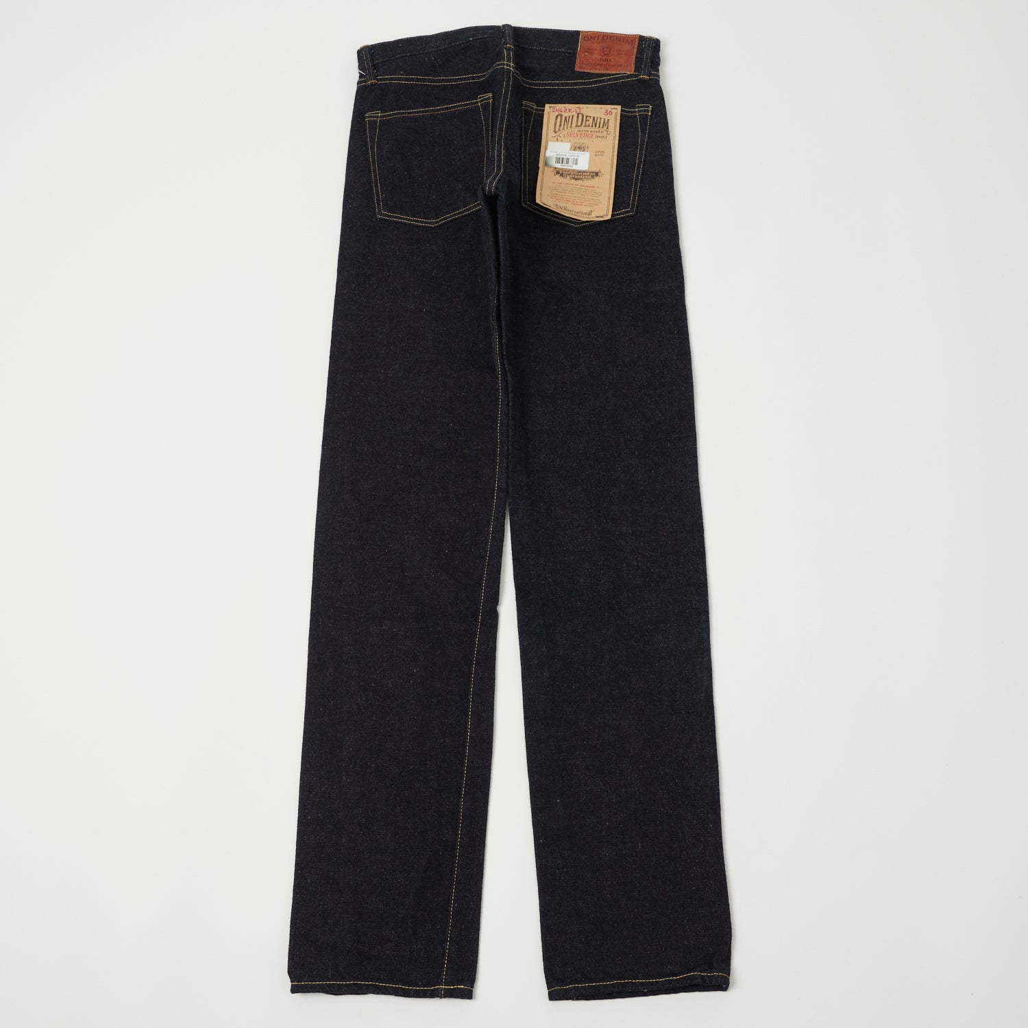 ONI Denim 246ZR-LT17G 17oz Low Tension Relaxed Tapered Jean - Dark Indigo One Wash