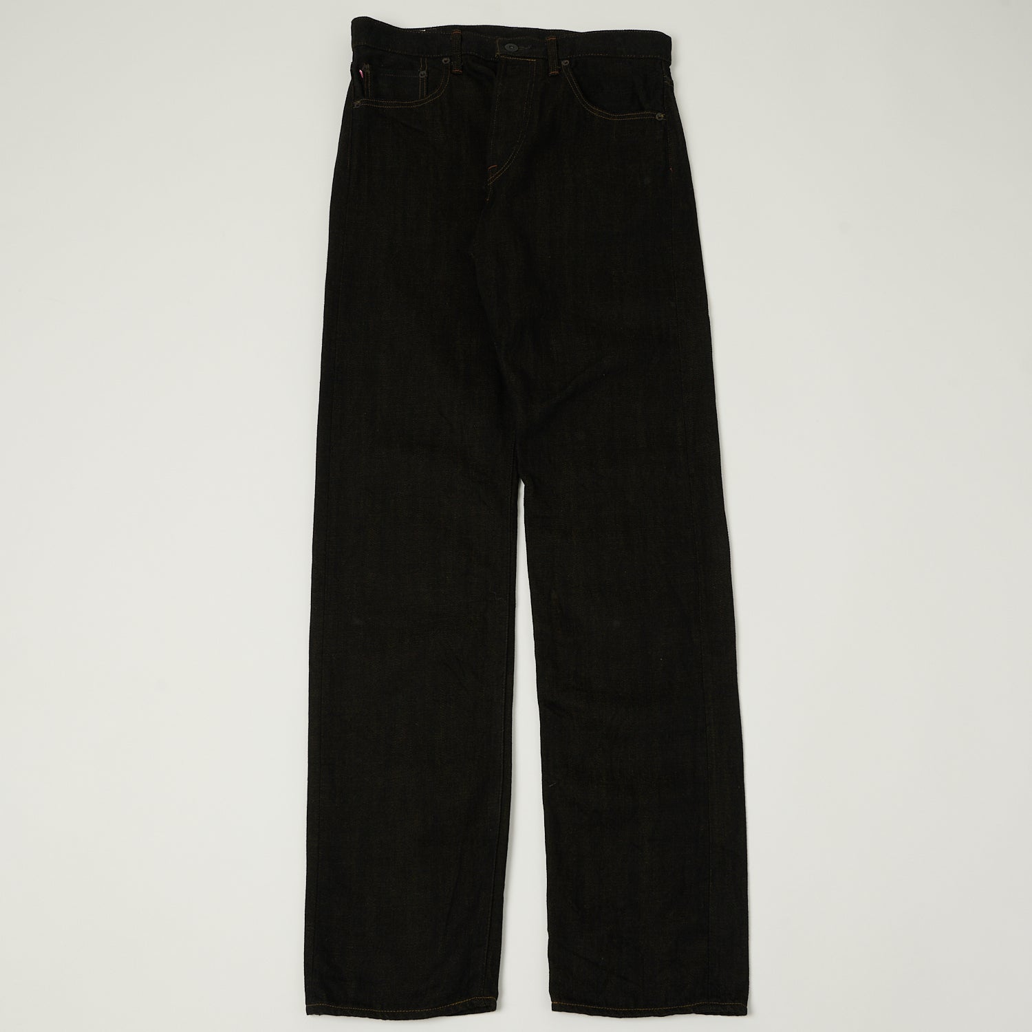 ONI Denim 246-BKOL 12.5oz Black x Olive Relaxed Tapered Jean - One Wash