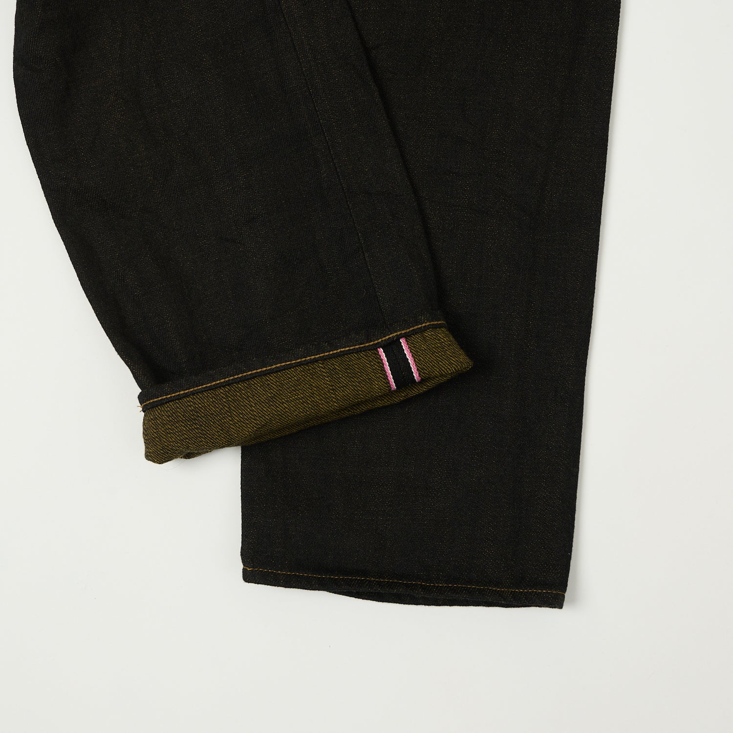 ONI Denim 246-BKOL 12.5oz Black x Olive Relaxed Tapered Jean - One Wash