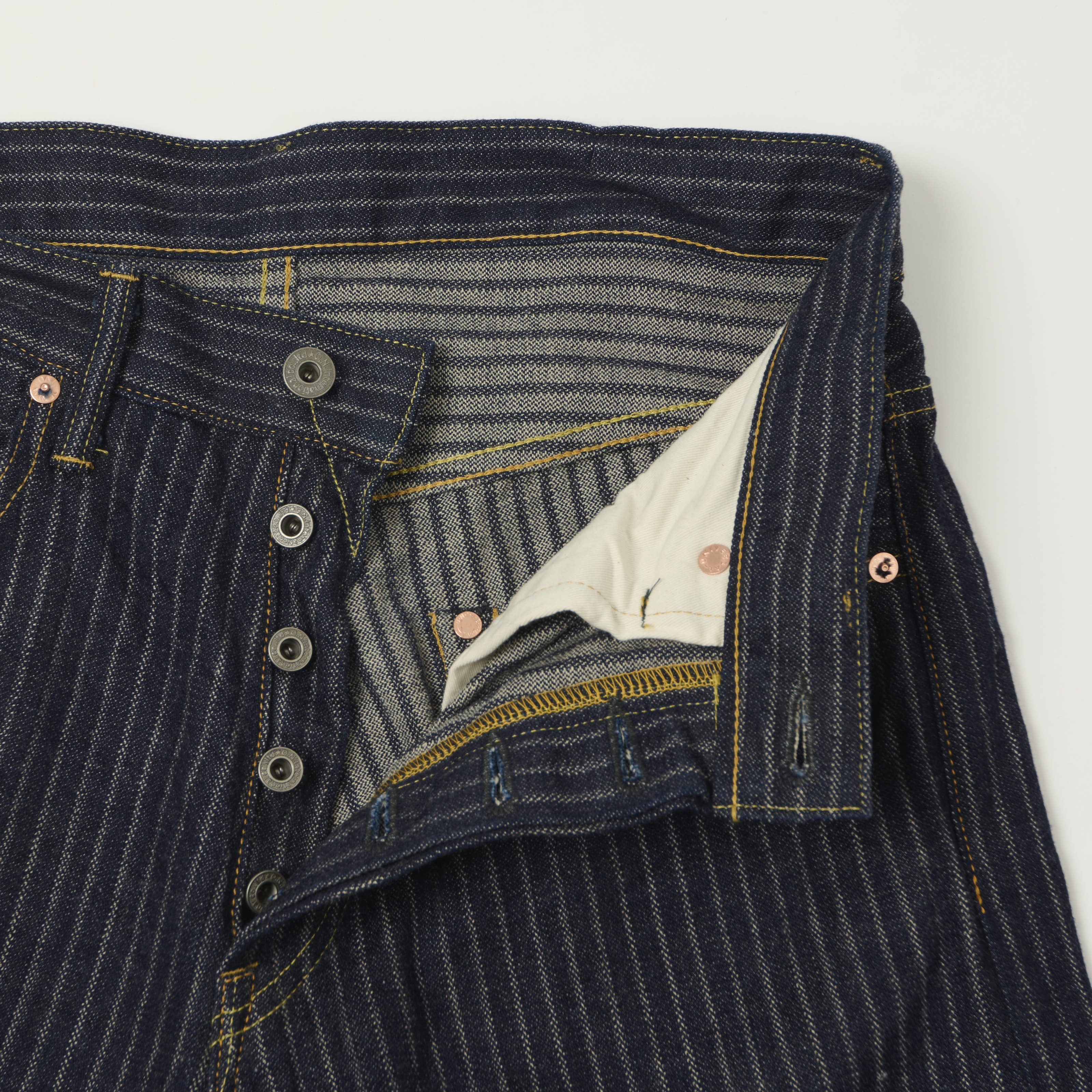 ONI Denim 266-HJS 12oz Drop Needle Denim Regular Straight Jean - One Wash