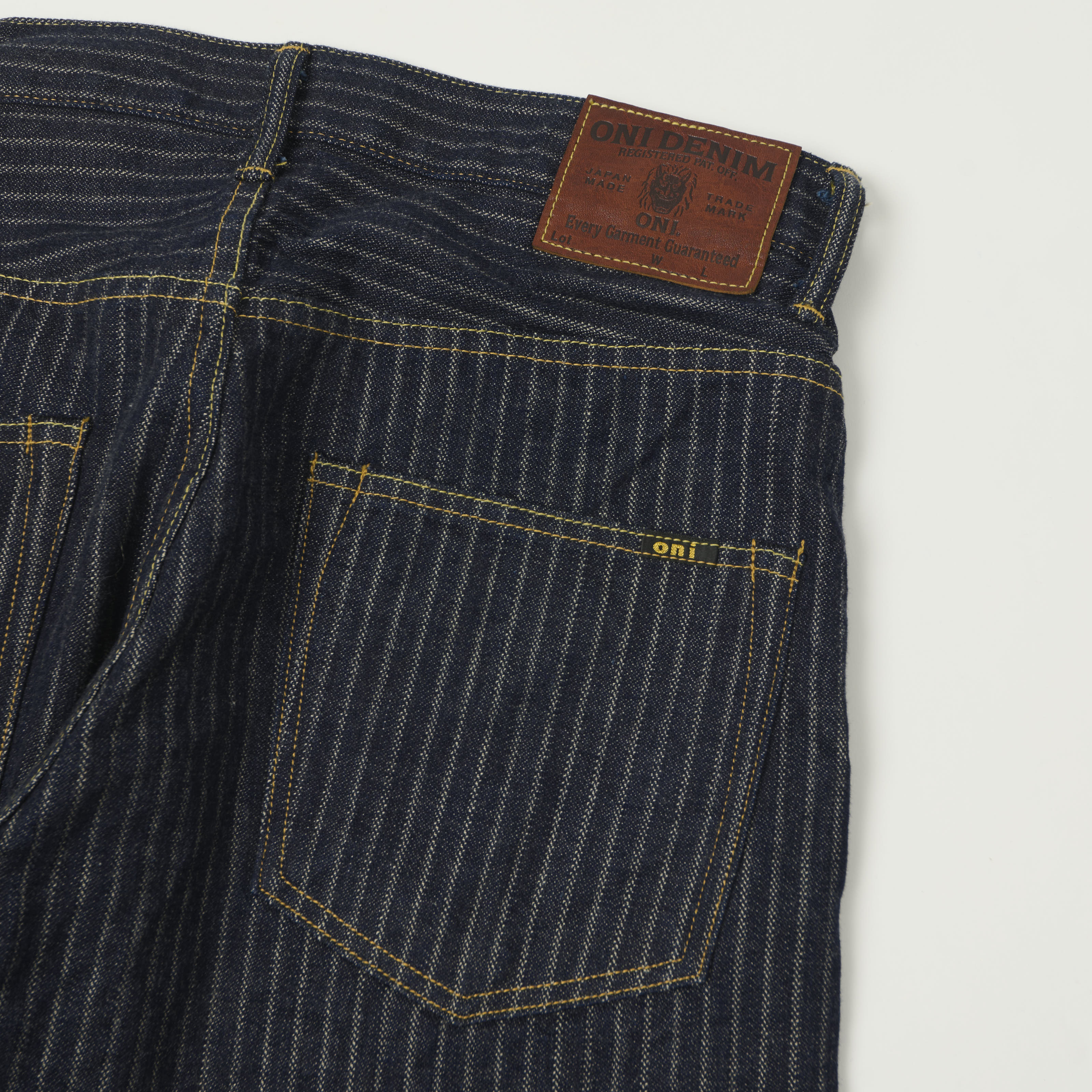ONI Denim 266-HJS 12oz Drop Needle Denim Regular Straight Jean - One Wash