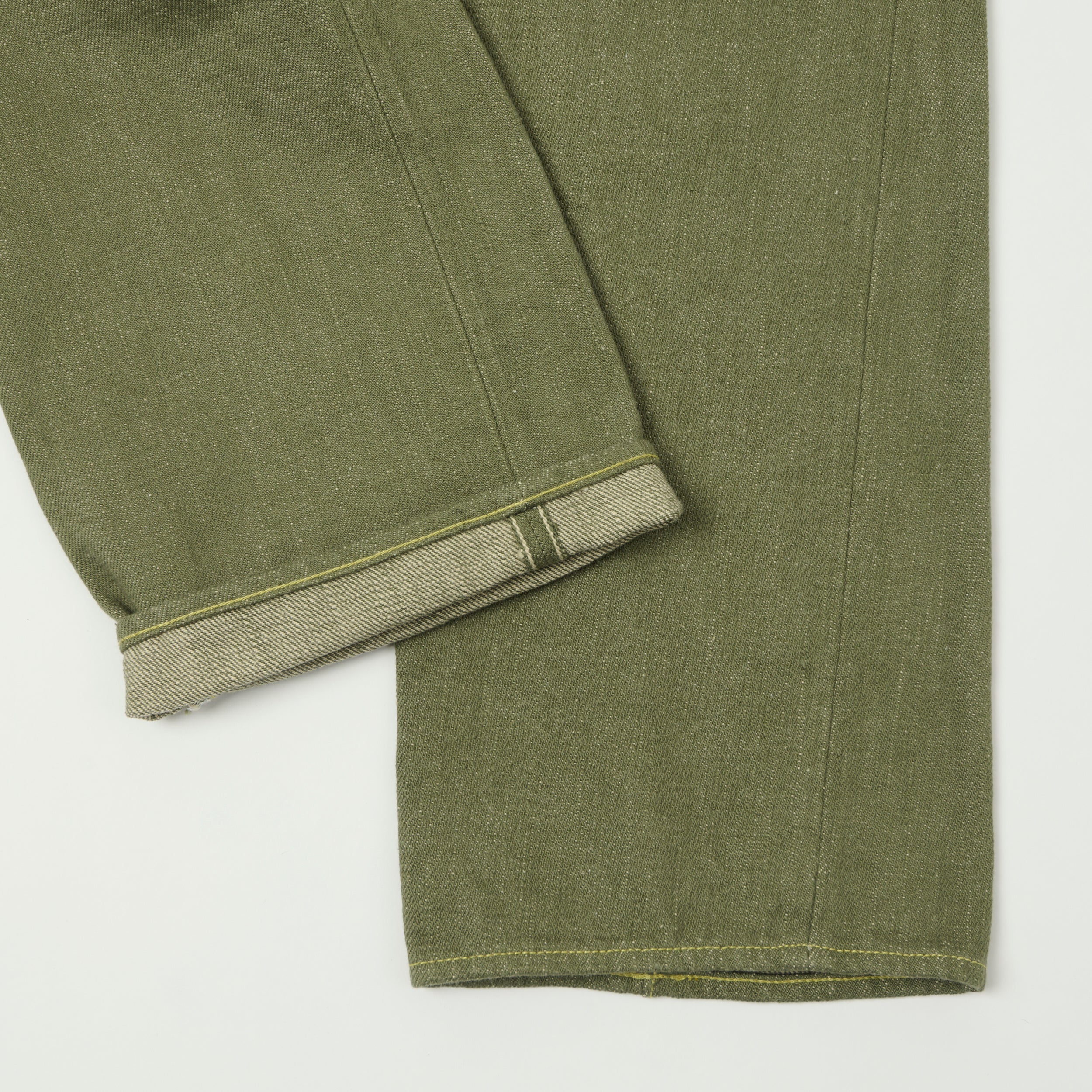 ONI Denim 266-OLD18 18oz Wide Straight Jean - Olive