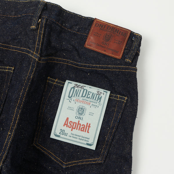 ONI 266 'Asphalt' 20oz Regular Straight Jean - One Wash