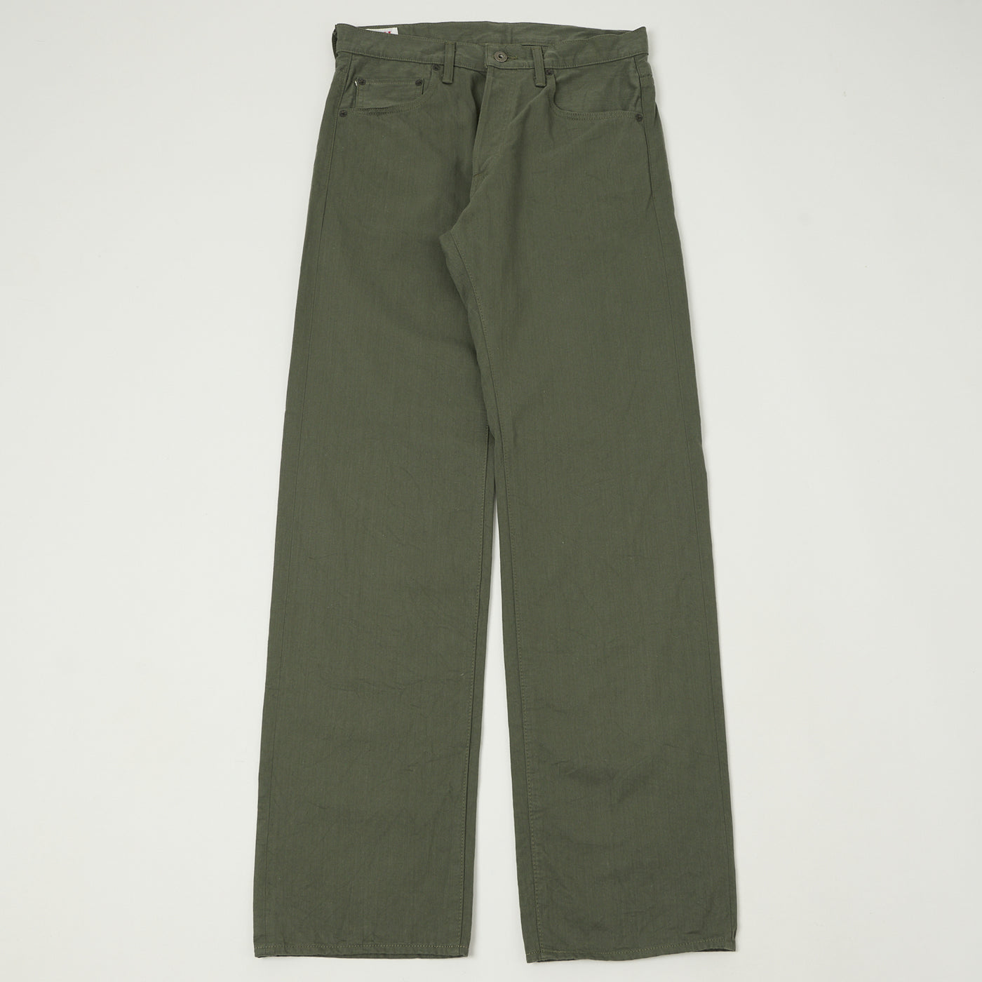 ONI Denim 266SVC-GOL Chino Cloth Regular Straight Jean - Grey/Olive
