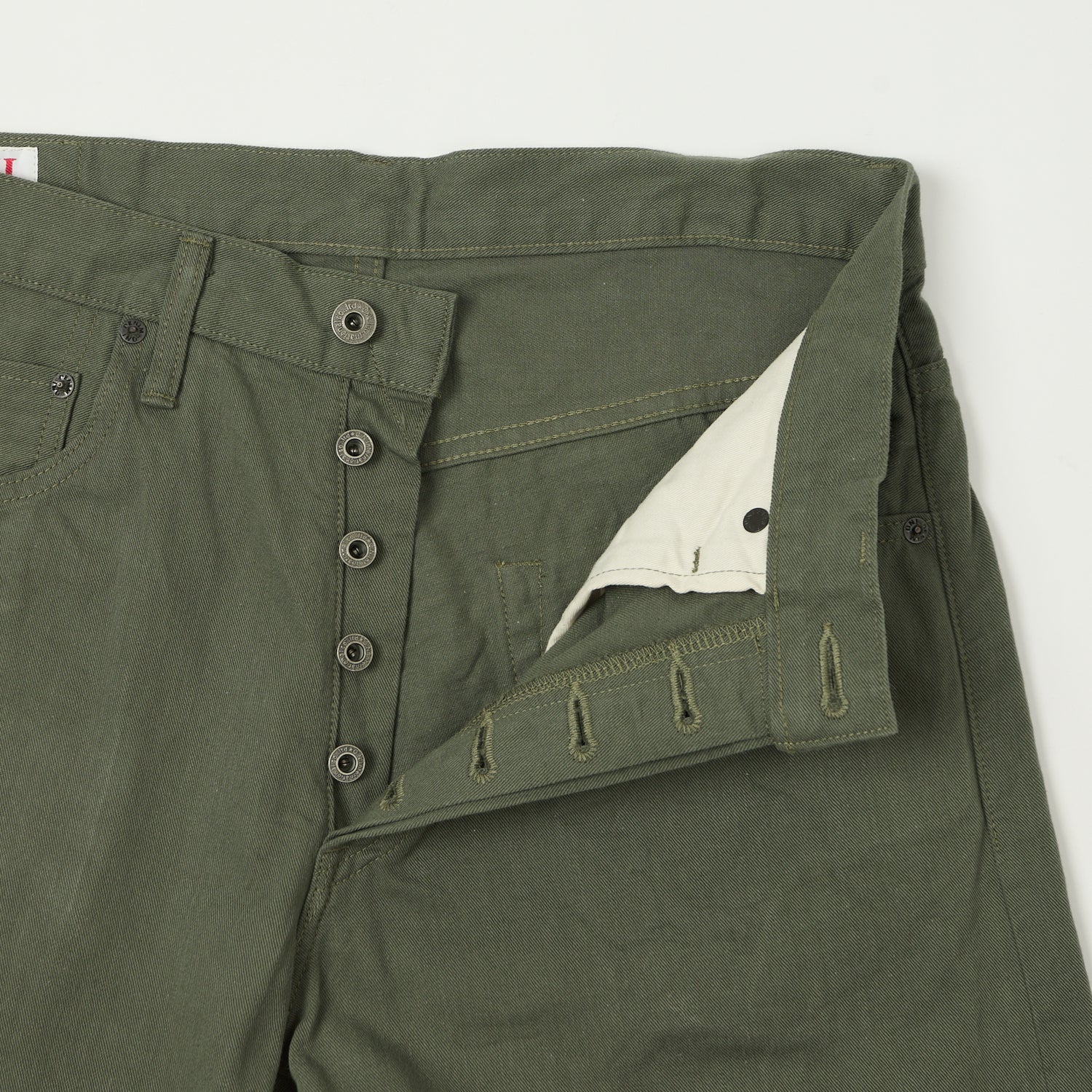 ONI Denim 266SVC-GOL Chino Cloth Regular Straight Jean - Grey/Olive