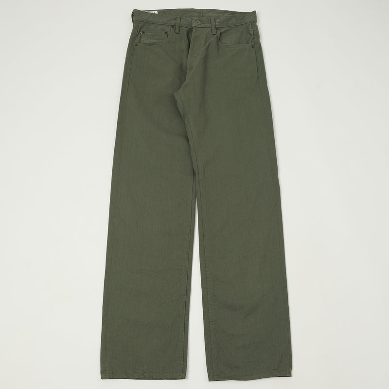 ONI Denim 266SVC-GOL Chino Cloth Regular Straight Jean - Grey/Olive