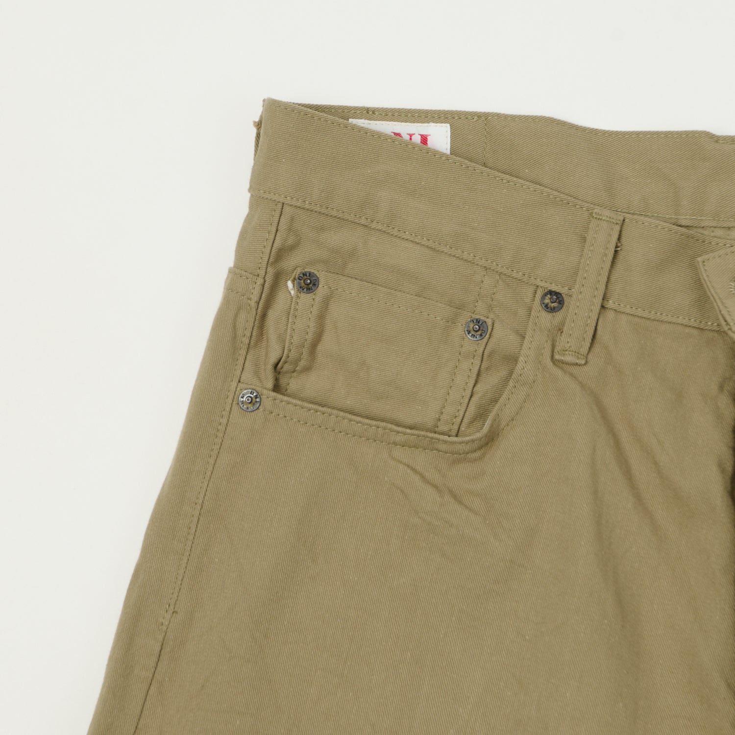 ONI Denim 266SVC-KHB Chino Cloth Regular Straight Jean - Khaki Beige