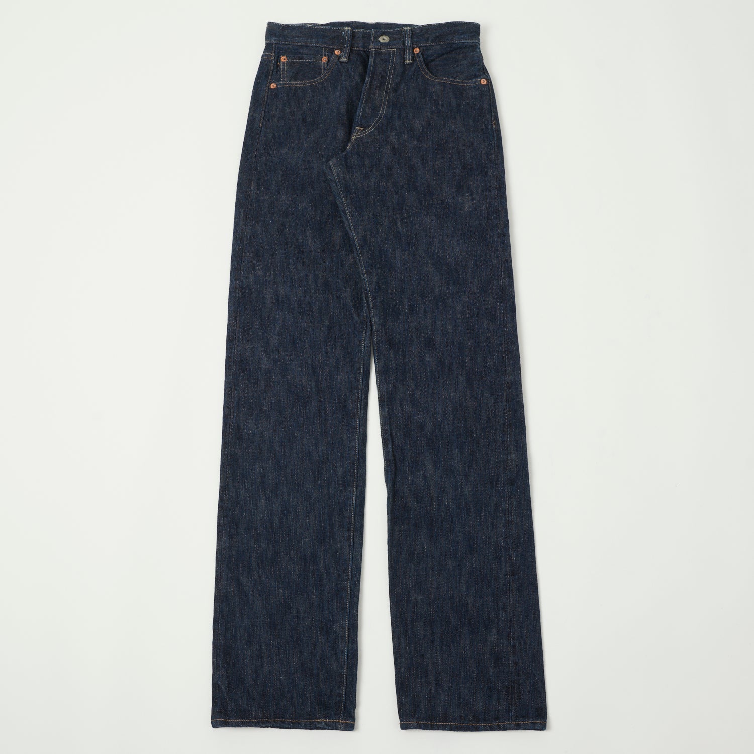 ONI Denim 266 Kase 16oz Natural Indigo 'Kabuki' Selvedge Wide Straight Jean - One Wash