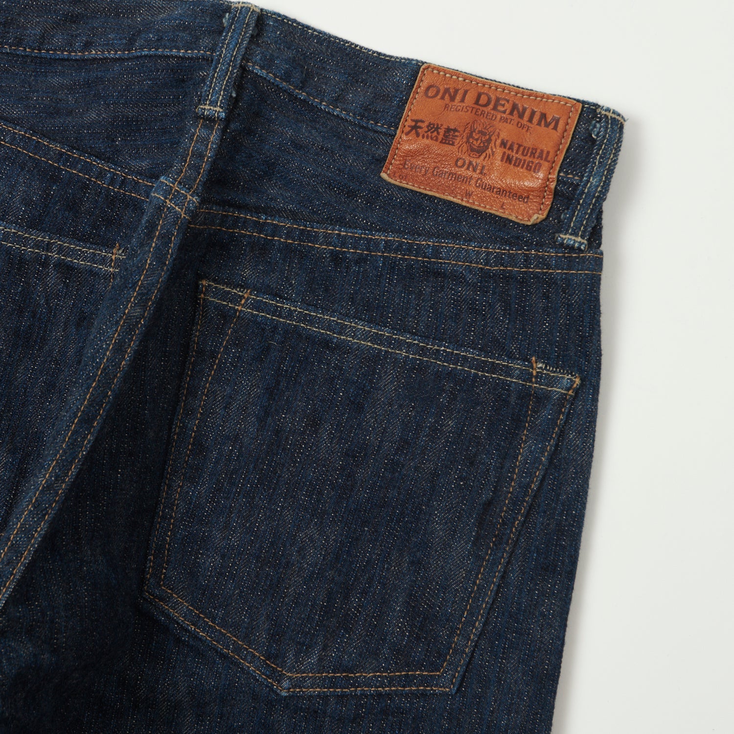 ONI 266 Kase 16oz Natural Indigo 'Kabuki' Selvedge Wide Straight Jean ...