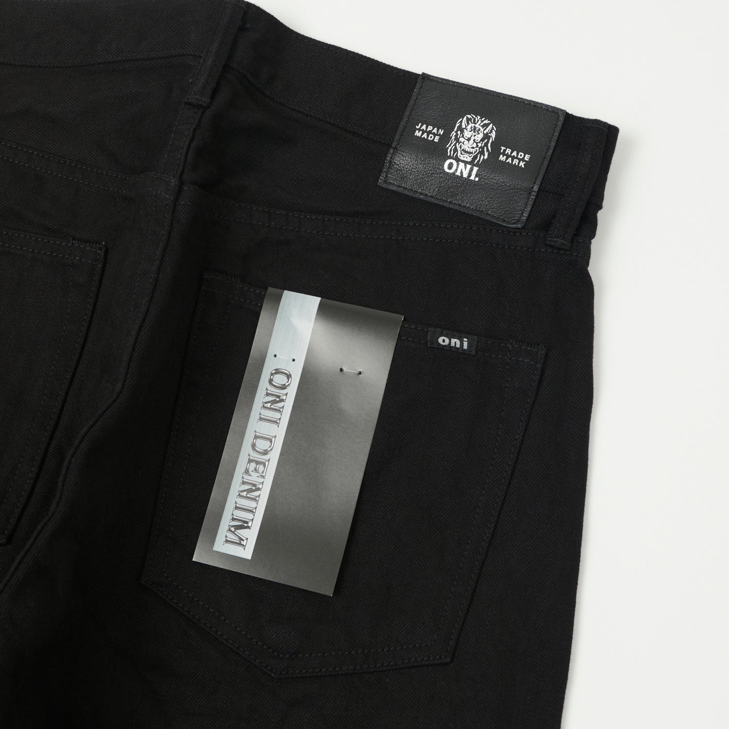 ONI Denim 286-13BK 13oz Regular Straight Jean - Black One Wash