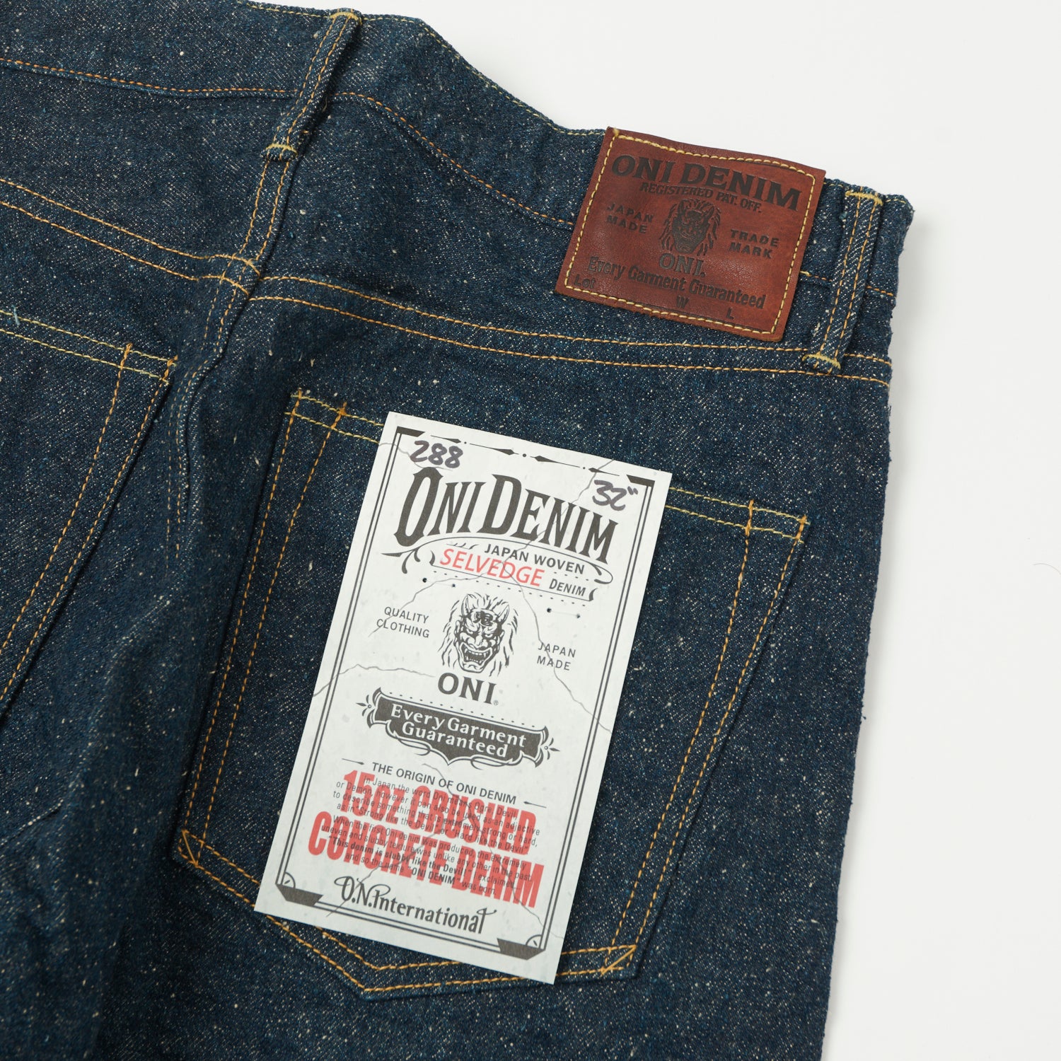 ONI 288-CCD 'Crushed Concrete Denim' 15oz Regular Straight Jean - One ...