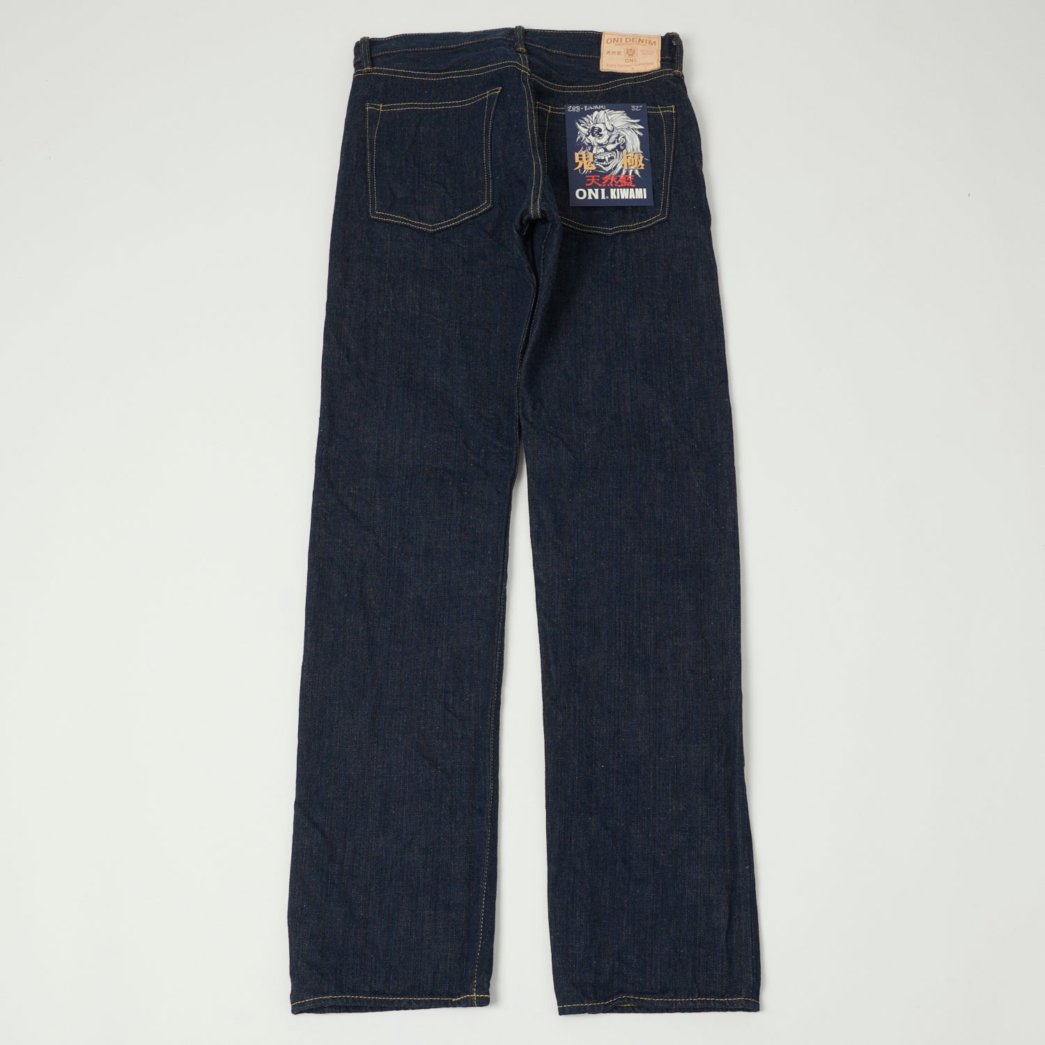 ONI Denim 288-Kiwami Natural Indigo 16oz Loose Straight Jean - One Wash