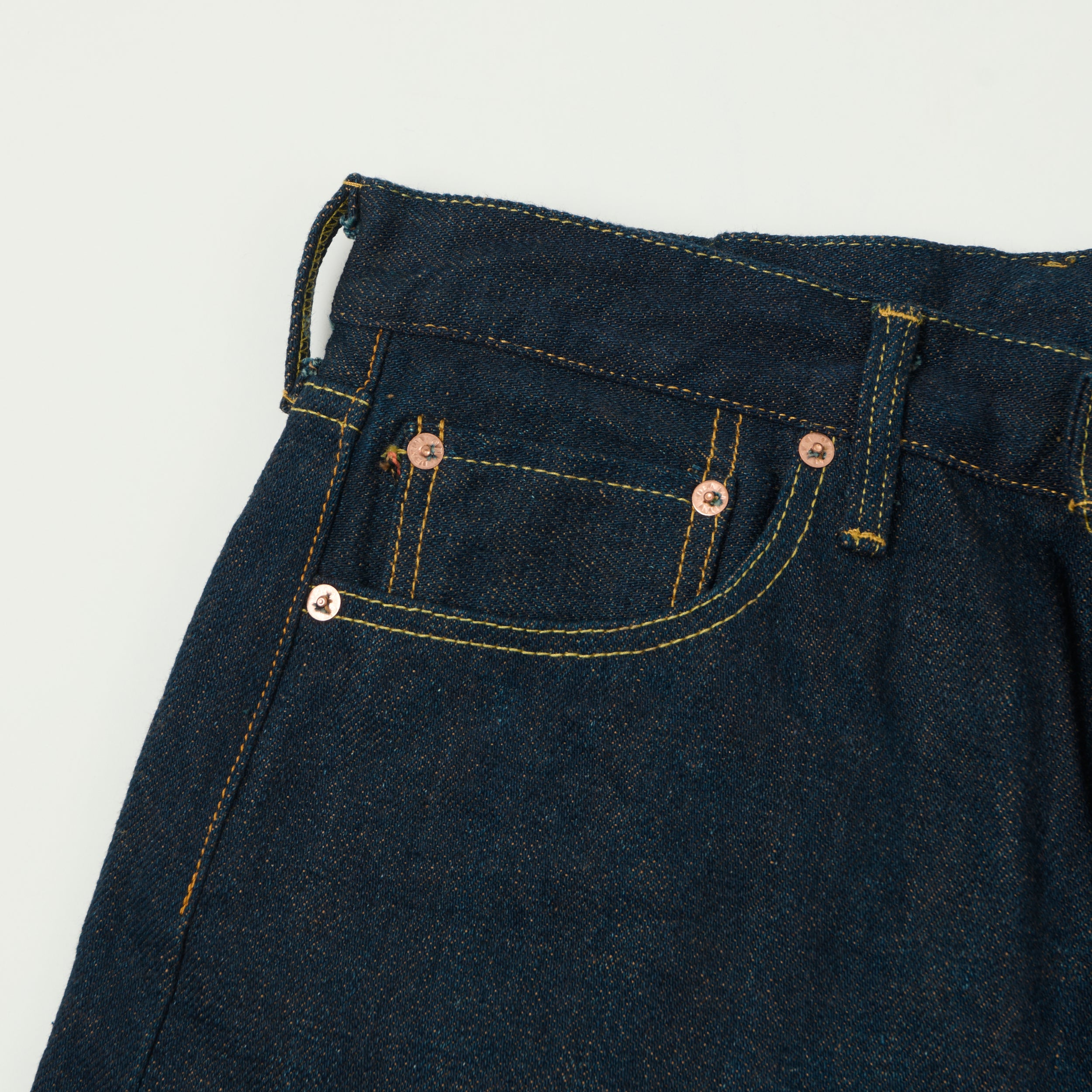 ONI Denim 288ZR-LBR 20oz Brown Weft 'Secret Denim' Loose Straight Jean - One Wash