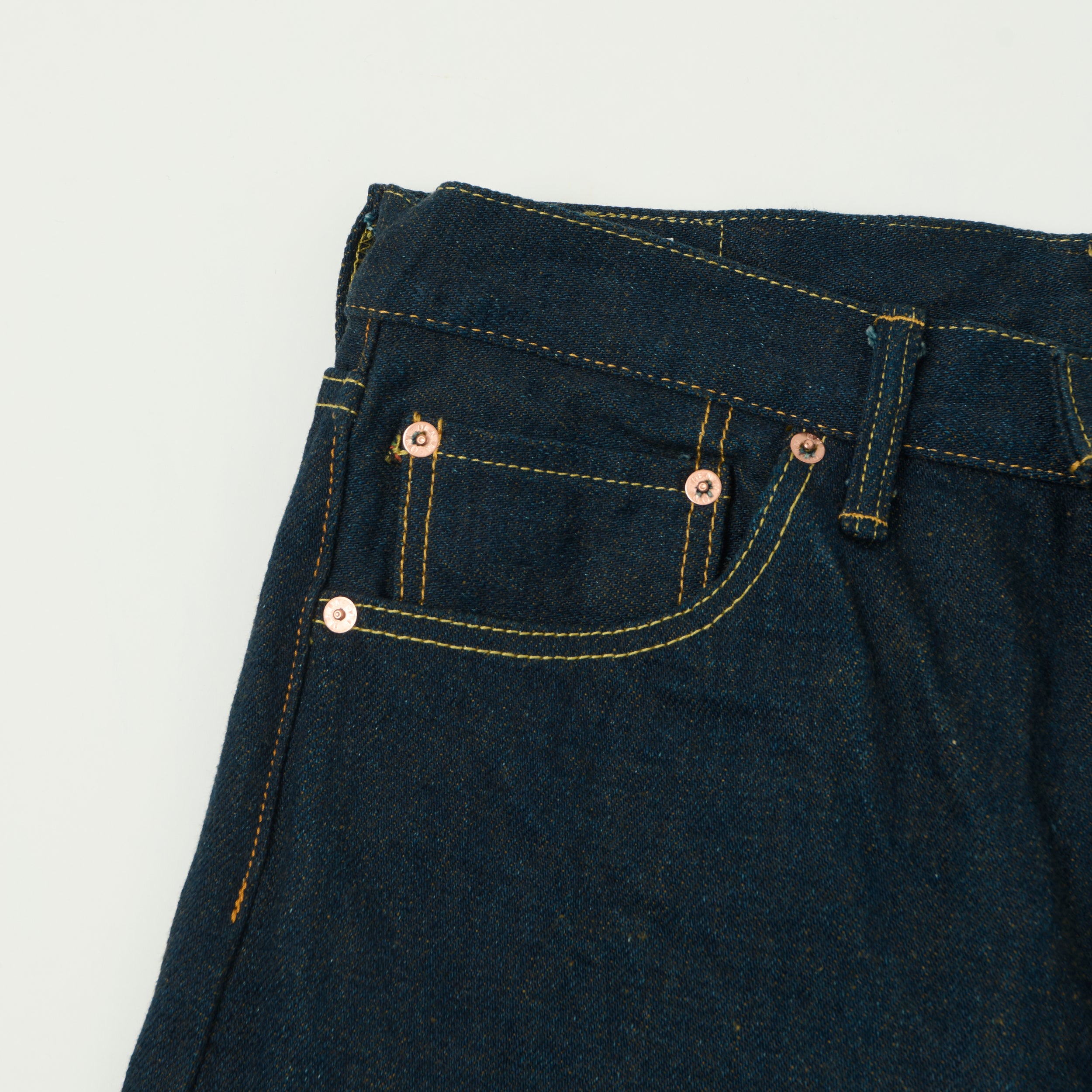 ONI Denim 288ZR-OLV 20oz Olive Weft 'Secret Denim' Loose Straight Jean - One Wash