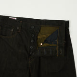 ONI 246-BKOL 12.5oz Black x Olive Relaxed Tapered Jean - One Wash