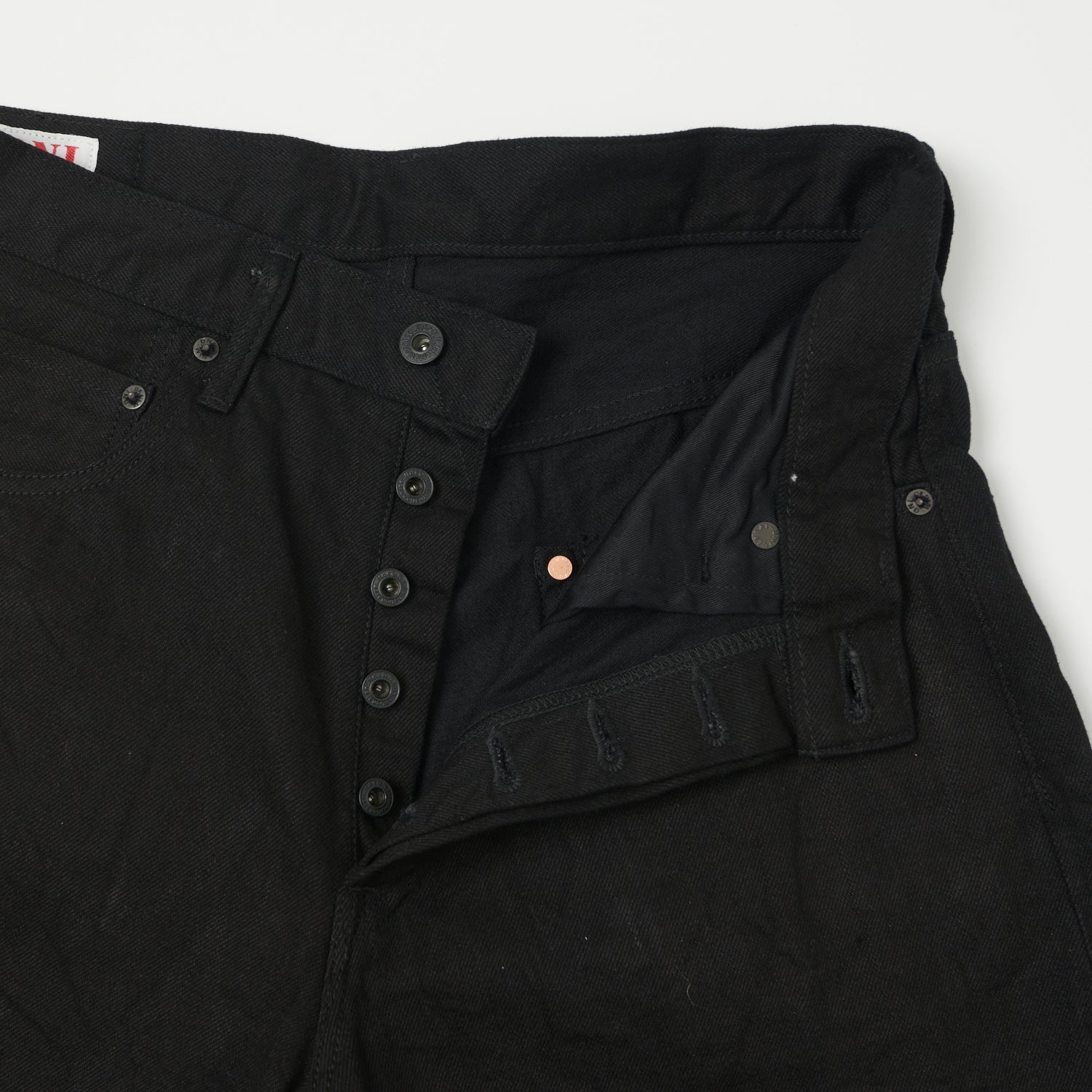 ONI Denim 242-13BK 13oz Extra Wide Straight Jean - Black One Wash