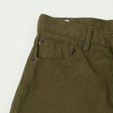 ONI 246-OLOL 'Warp and Weft' 12oz Relaxed Tapered Jean - Olive One Wash