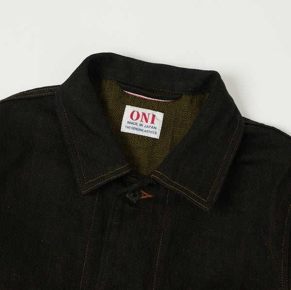 ONI 03100-BKOL 12.5oz Black x Olive Work Jacket - One Wash