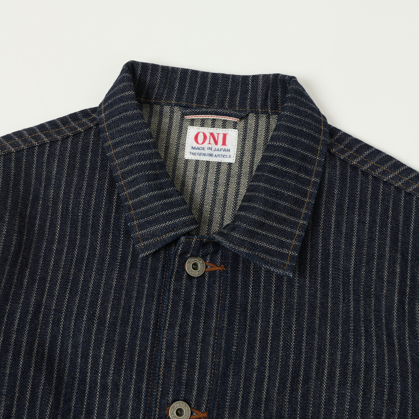 ONI Denim 03501-HJS 12oz Drop Needle Coverall Jacket - One Wash