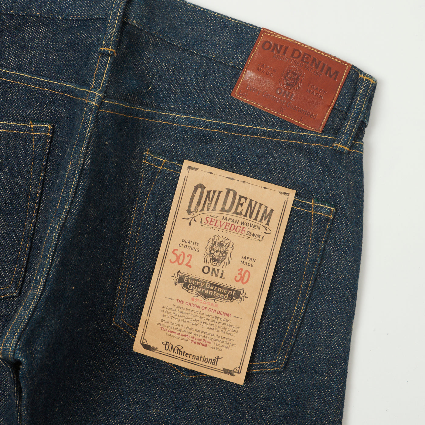 ONI Denim 502ZR 'Secret Denim' 20oz Slim Tapered Jean - Raw