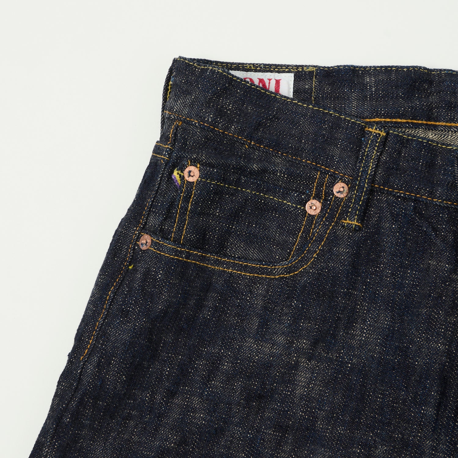 ONI Denim 505-Kasuri 17oz Regular Straight Jean - One Wash